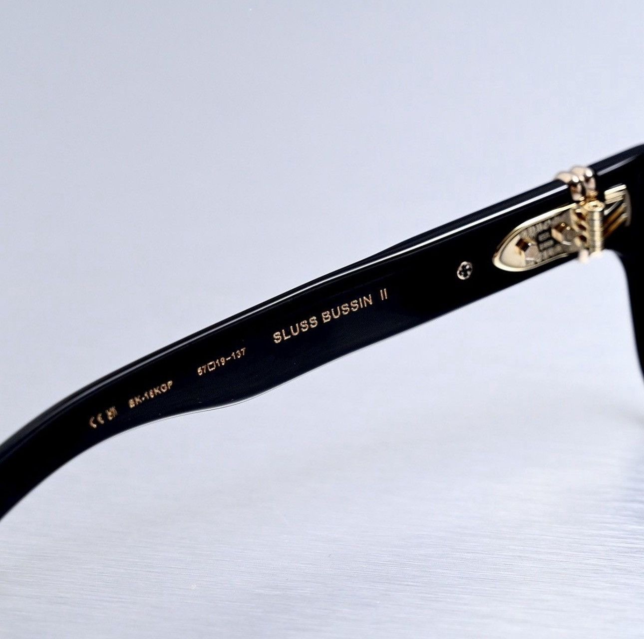 Chrome Hearts CHROME HEARTS SLUSS BUSSIN II BLACK-18KGP SUNGLASSES Size ONE SIZE - 5 Thumbnail