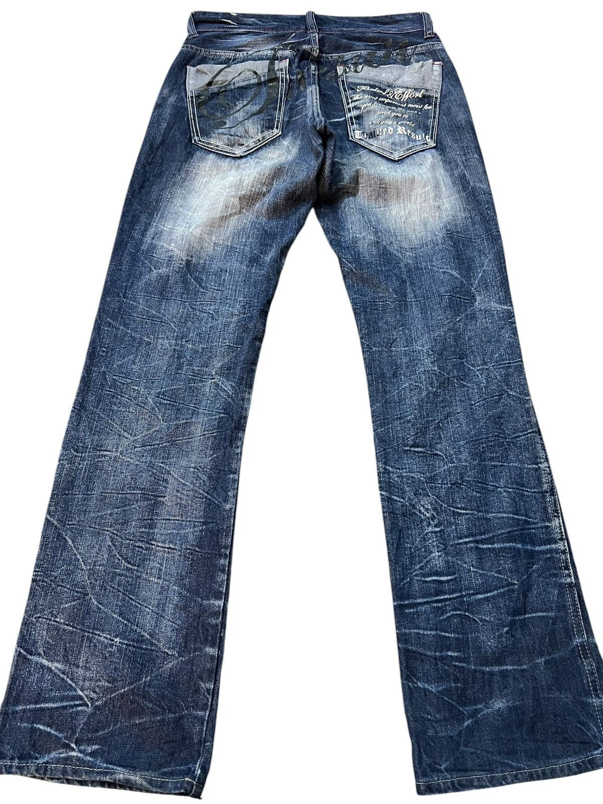 If Six Was Nine Wild Life Skull Bones Clawmark Mud wash If six was nine styl Size US 30 / EU 46 - 2 Thumbnail