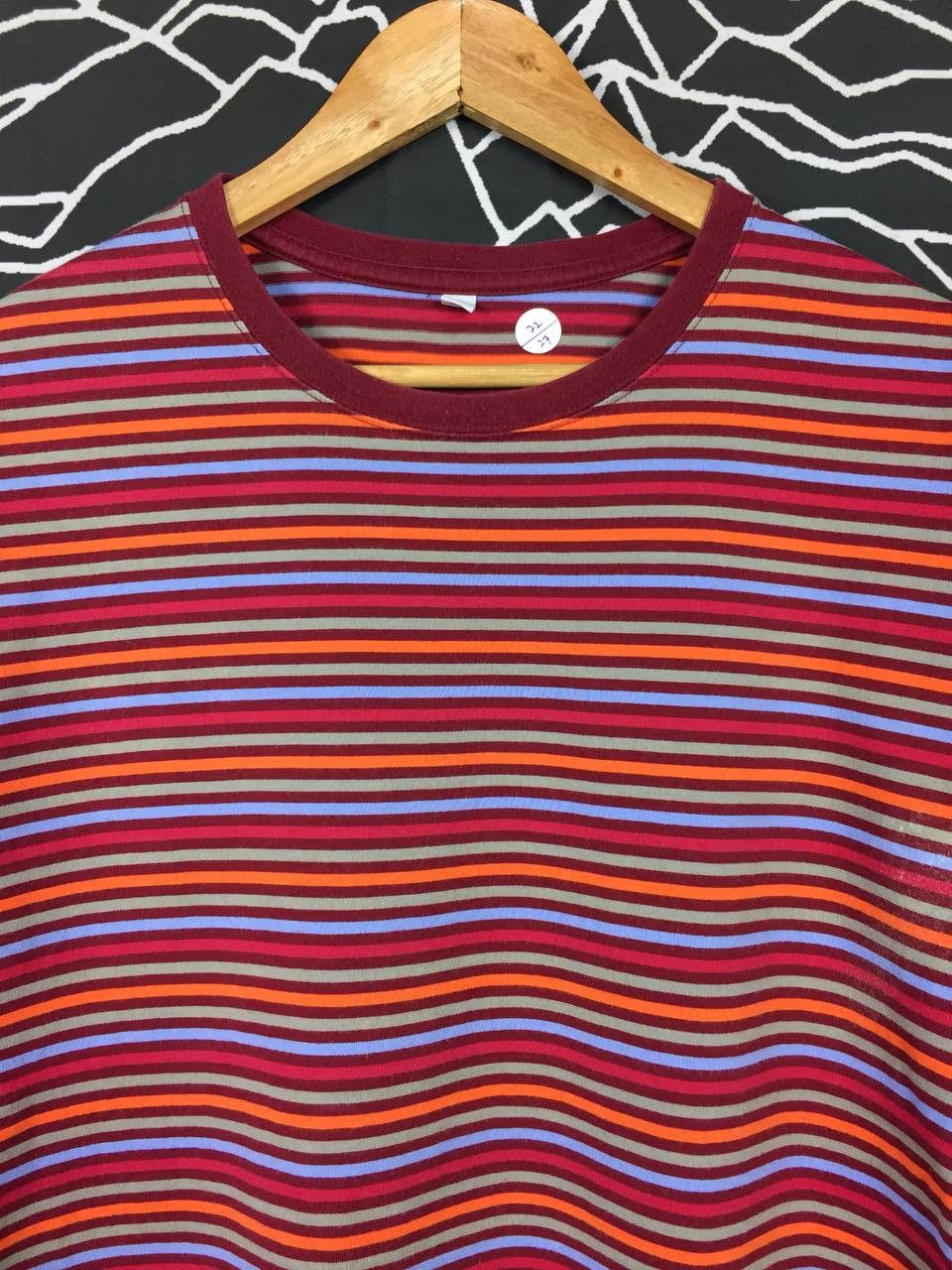 Japanese Brand × Uniqlo Uniqlo Multicolor Striped Grunge Style Tee Size US XL / EU 56 / 4 - 3 Thumbnail