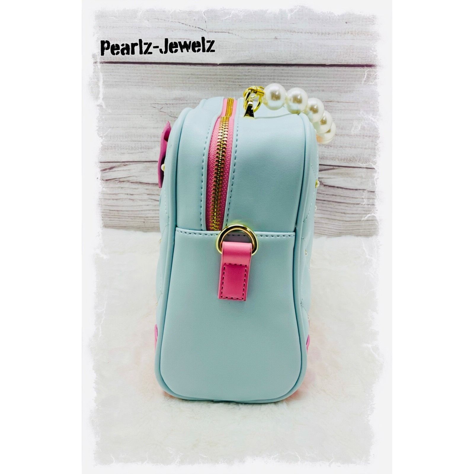 Disney Loungefly Disney Princess Cinderella Pearl Handbag Purse Cro Size ONE SIZE - 5 Thumbnail