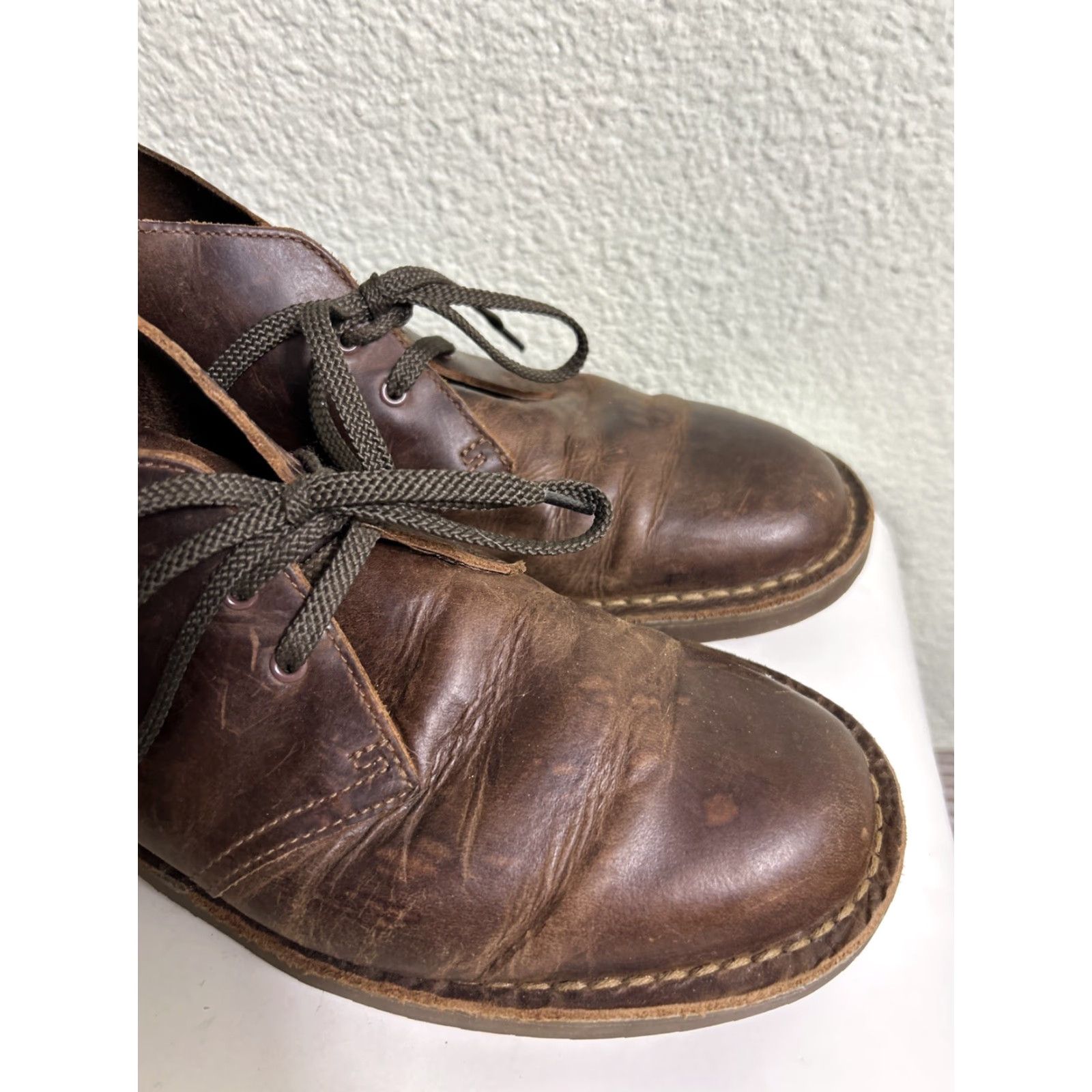 Clarks Clarks Bushacre 15522 Brown Leather Chukka Boots Men Size 7.5 M Size US 8 / EU 41 - 3 Thumbnail