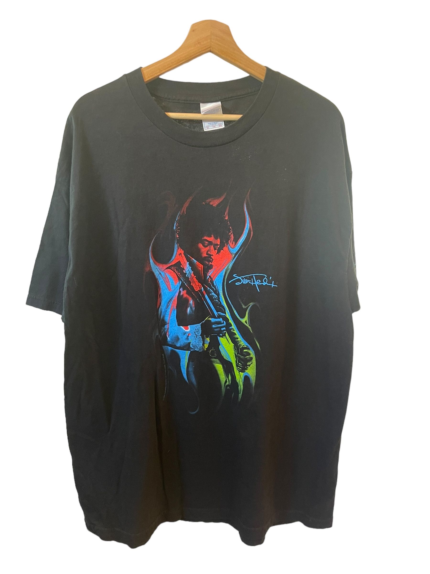 2005 Tennessee River Jimi Hendrix Rainbow Flame T-shirt