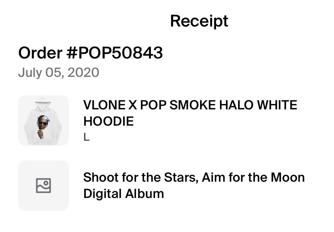 Vlone VLONE X POP SMOKE HALO WHITE HOODIE Size US L / EU 52-54 / 3 - 7 Thumbnail