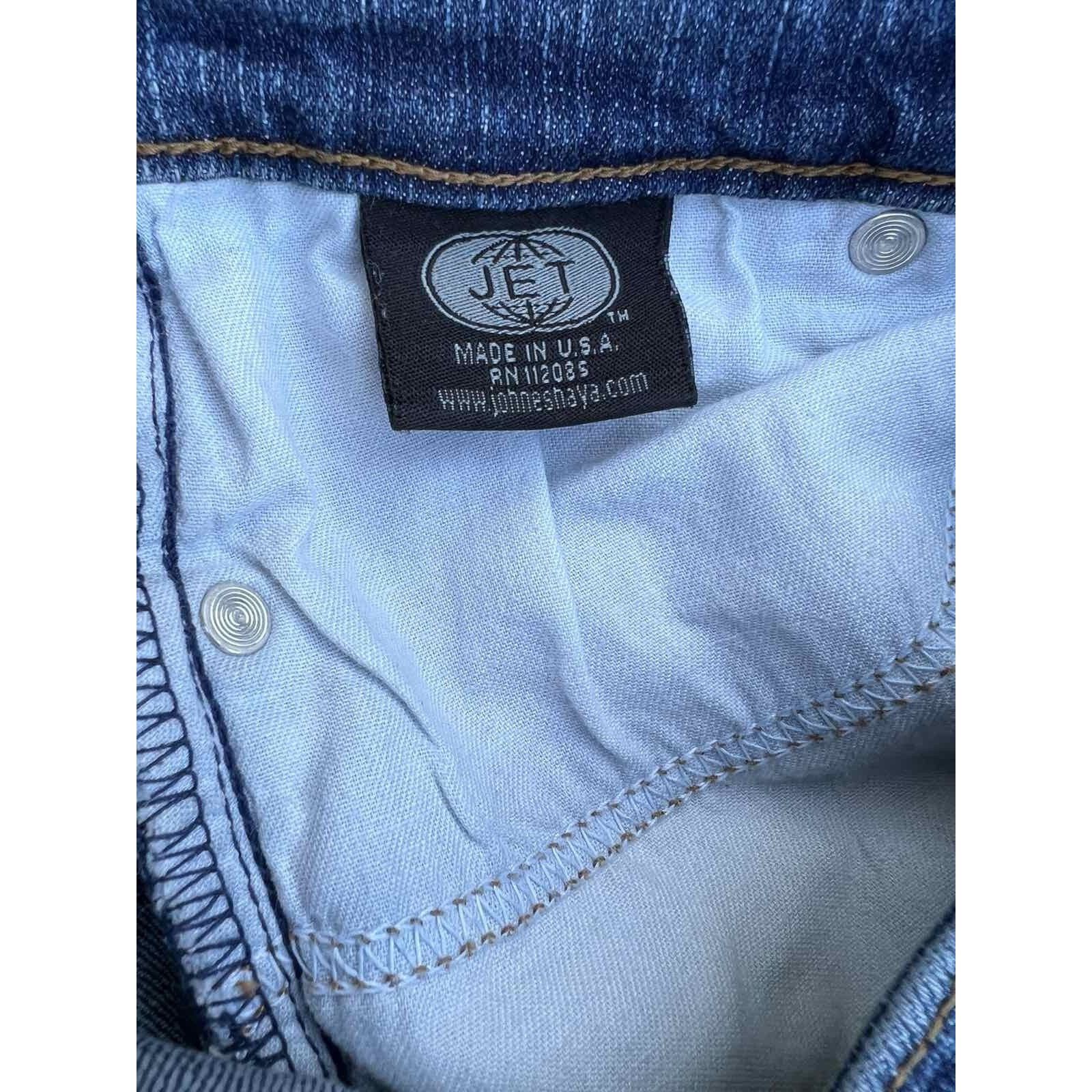 Jet Lag JET John Eshaya USA made Classic Blue Denim Size 6 A000319 Size 28" / US 6 / IT 42 - 6 Thumbnail