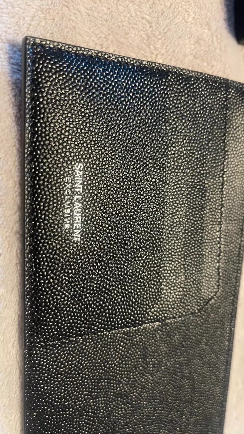 Yves Saint Laurent Saint Laurent Black Caviar Leather Wallet-2506 Size ONE SIZE - 4 Thumbnail