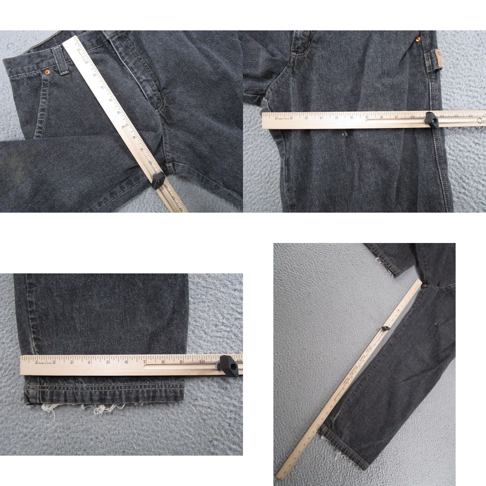 Guess VTG Guess Jeans Black Denim Straight Leg Baggy Jeans SZ 32 (30x29) GUESS Mens Jeans 5-Pocket VTG Baggy Straight Denim Jeans Size US 32 / EU 48 - 8 Thumbnail