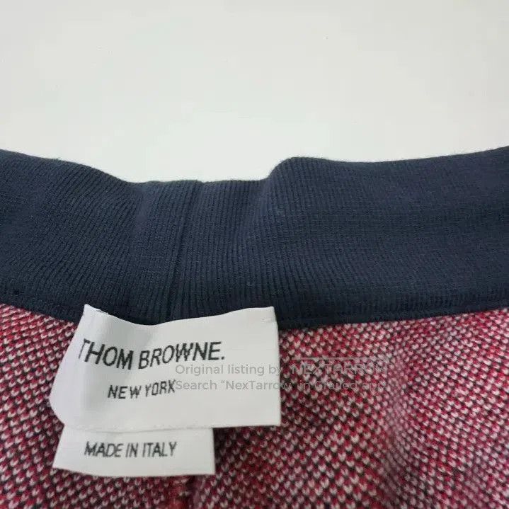 Thom Browne Thom Browne Red Cotton Check Jacquard Sweatshorts. Size US 30 / EU 46 - 4 Thumbnail