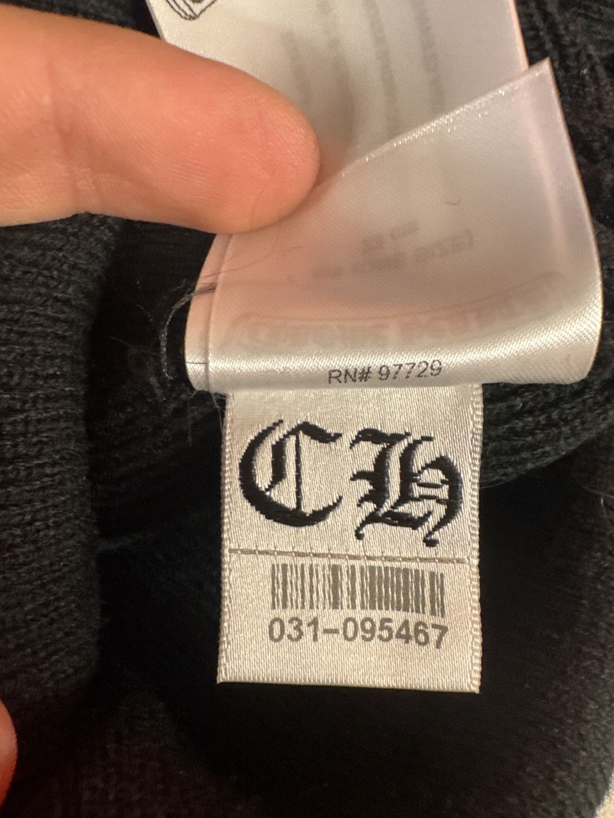 Chrome Hearts Black Logo Beanie Size ONE SIZE - 5 Thumbnail