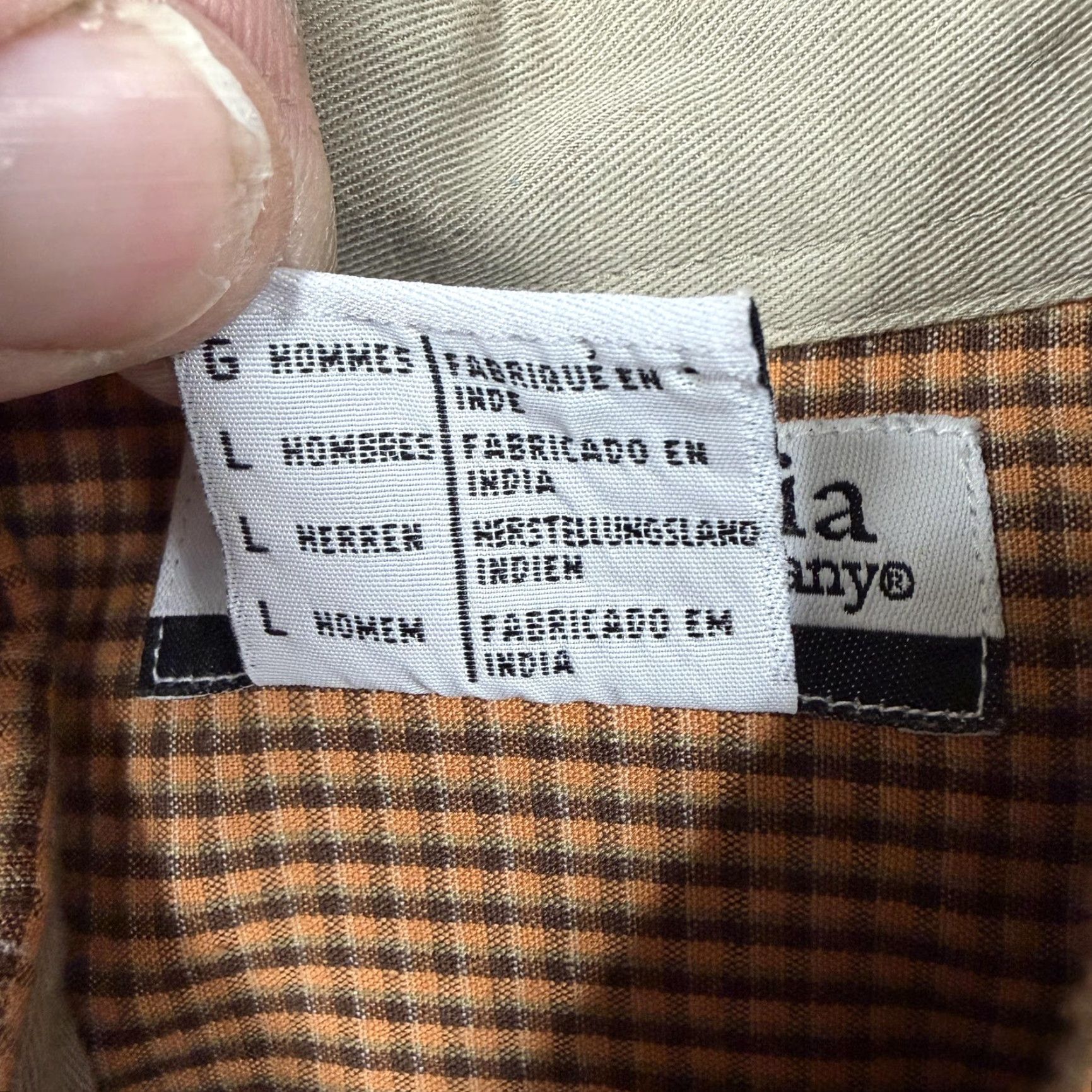 Vintage VTG Columbia Button-Down Shirt Men L Brown Orange Plaid Long Sleeve Size US L / EU 52-54 / 3 - 6 Thumbnail