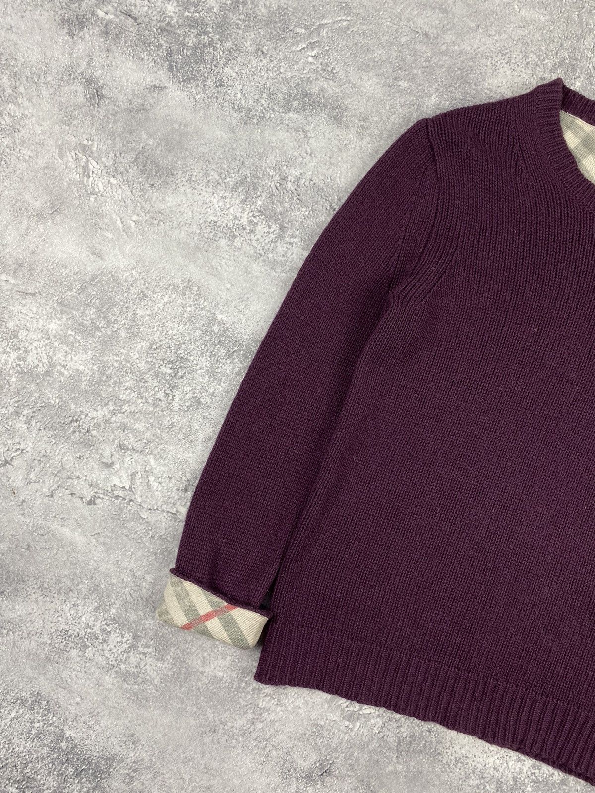 Burberry Vintage Burberry Brit Cashmere Wool Nova Check Sweater Size L / US 10 / IT 46 - 5 Thumbnail