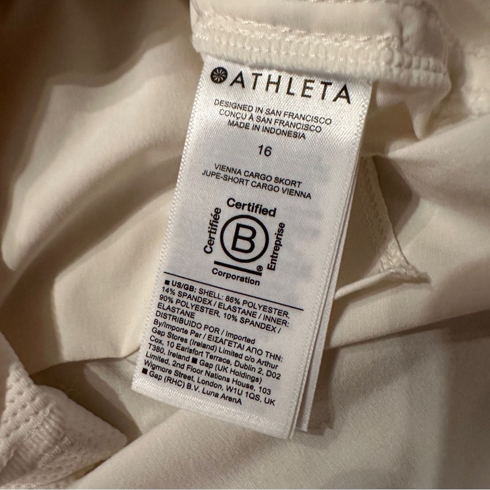 Athleta Athleta Vienna Jupe Cargo Skort in Magnolia White Size 16 Size 38" / US 16 / IT 52 - 7 Thumbnail