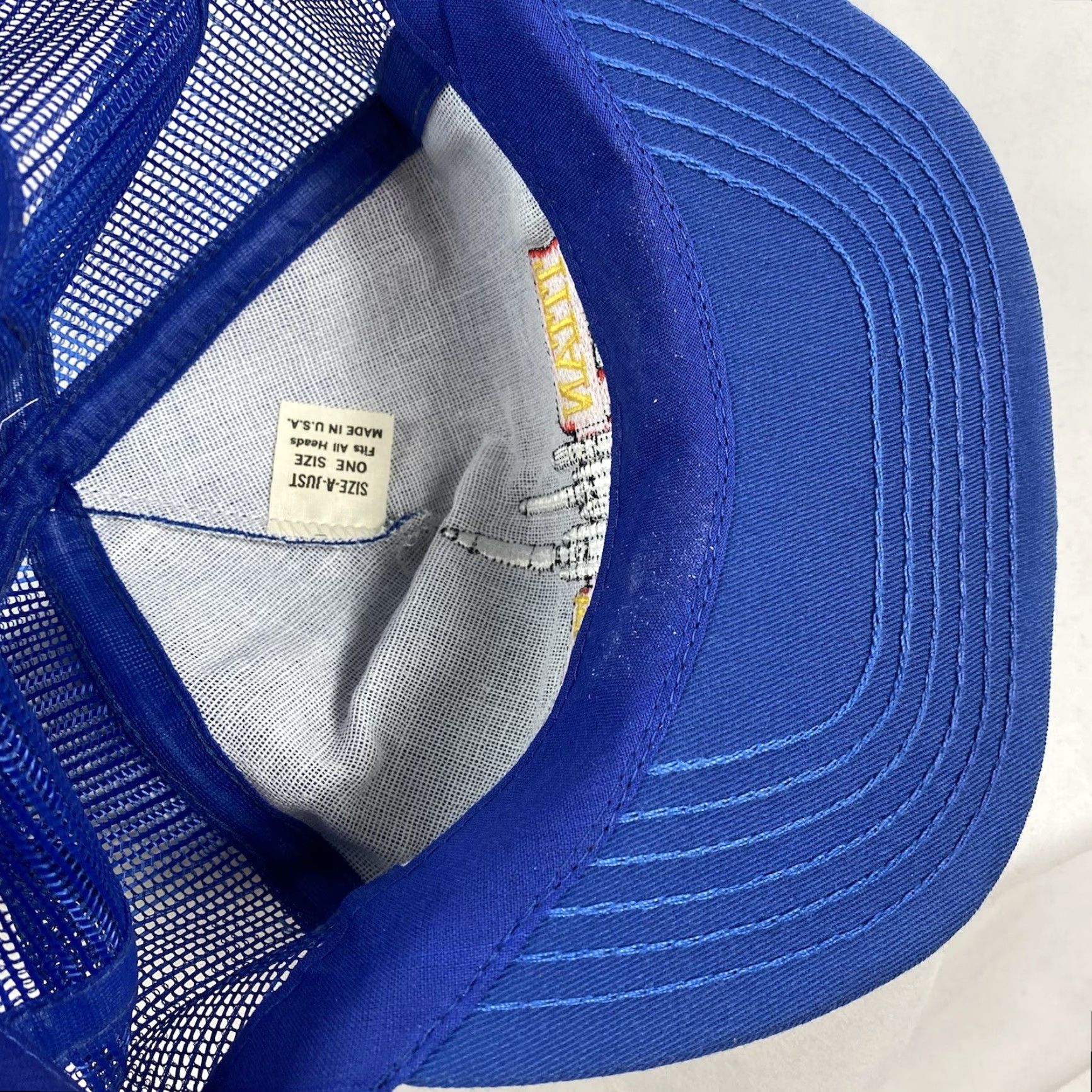 NASA VINTAGE NASA Titan Missile Team Hat Cap Blue Strap Back Cap Size ONE SIZE - 5 Thumbnail