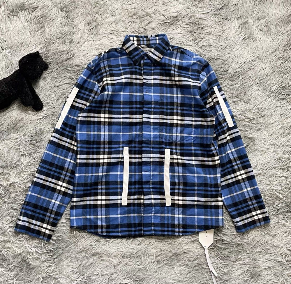 Craig Green Craig Green Blue Plaid Flannel Shirt J29 Size US XS / EU 42 / 0 - 1 Thumbnail