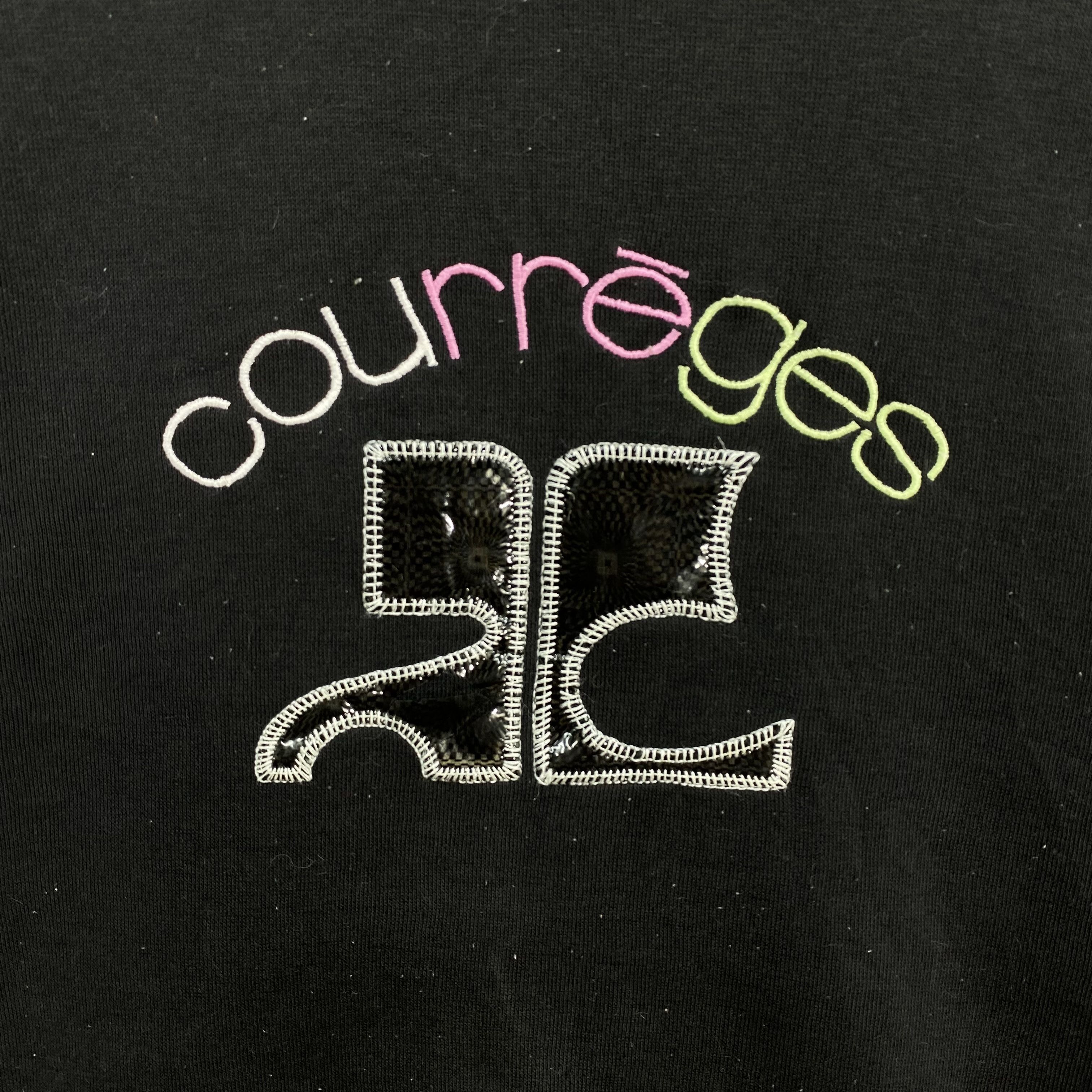 Courreges Vintage Y2K Courreges Paris Sweatshirt Embroidered Jumper Size M / US 6-8 / IT 42-44 - 3 Thumbnail