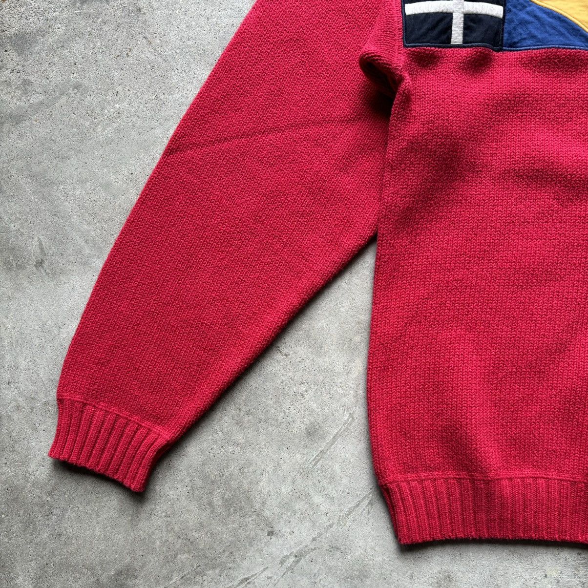 Japanese Brand × Nautica × Vintage vintage Y2K NAUTICA Sailing Flag Spellout Knit sweater Size US L / EU 52-54 / 3 - 9 Thumbnail