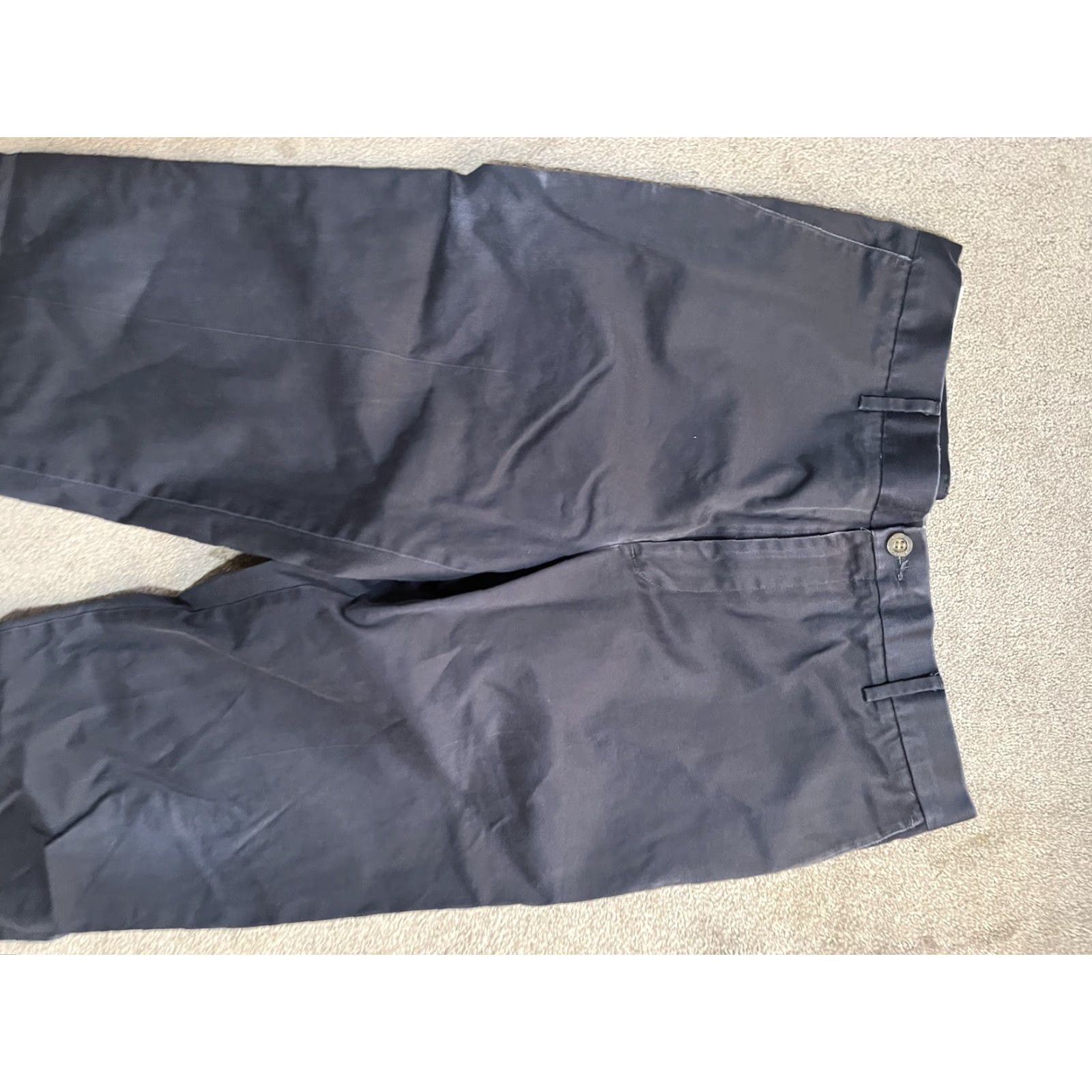 Dockers DOCKERS Chinos Pants Flat Front Classic Fit Navy Blue 36x30 Regular Mens Size US 36 / EU 52 - 2 Thumbnail