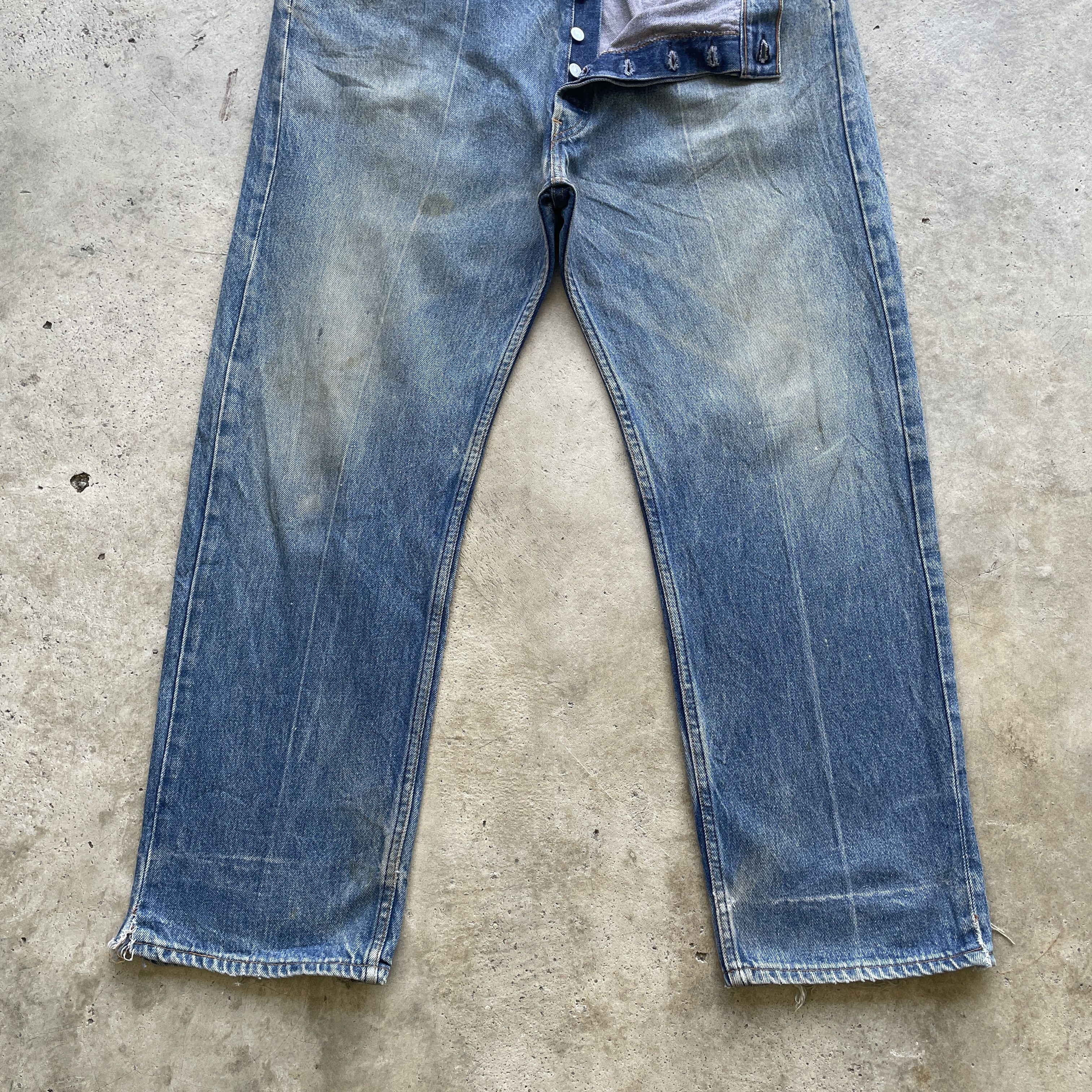 Levi's Vintage Clothing 90s VINTAGE LEVI’S 501 DENIM FADED MUDWASH JEANS PANTS W39 Size US 39 - 5 Thumbnail