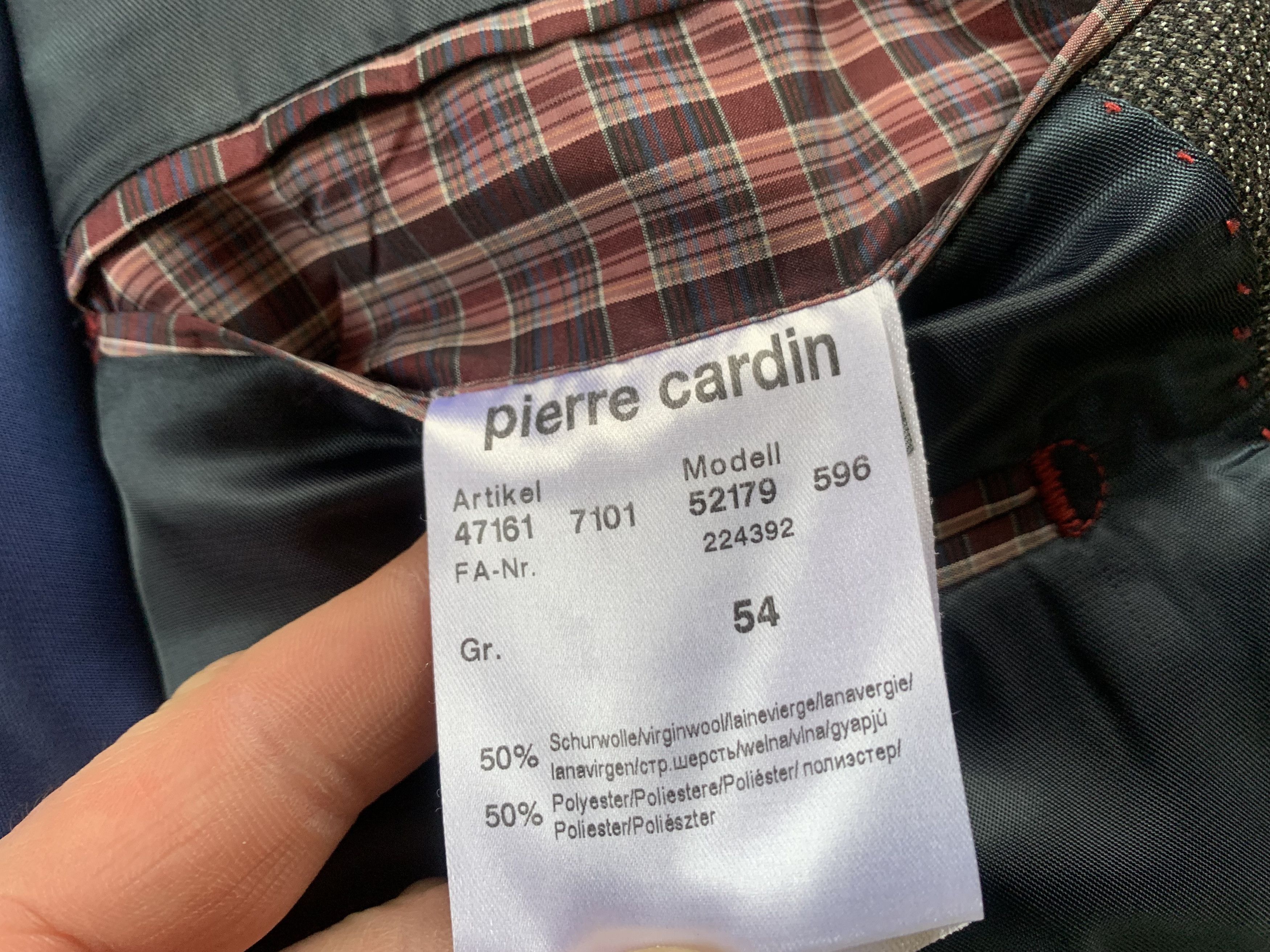 Pierre Cardin Pierre Cardin Wool Grey Patch Blazer Jacket Size US L / EU 52-54 / 3 - 7 Thumbnail