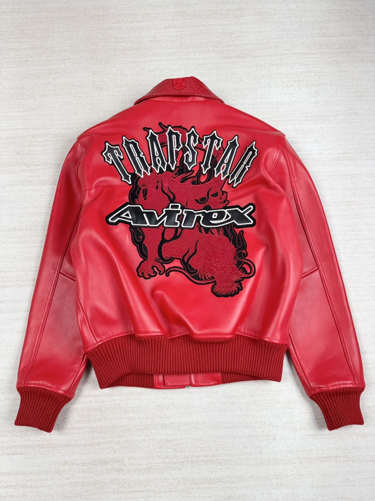 Avirex Trapstar leather jacket S Size US S / EU 44-46 / 1 - 1 Thumbnail