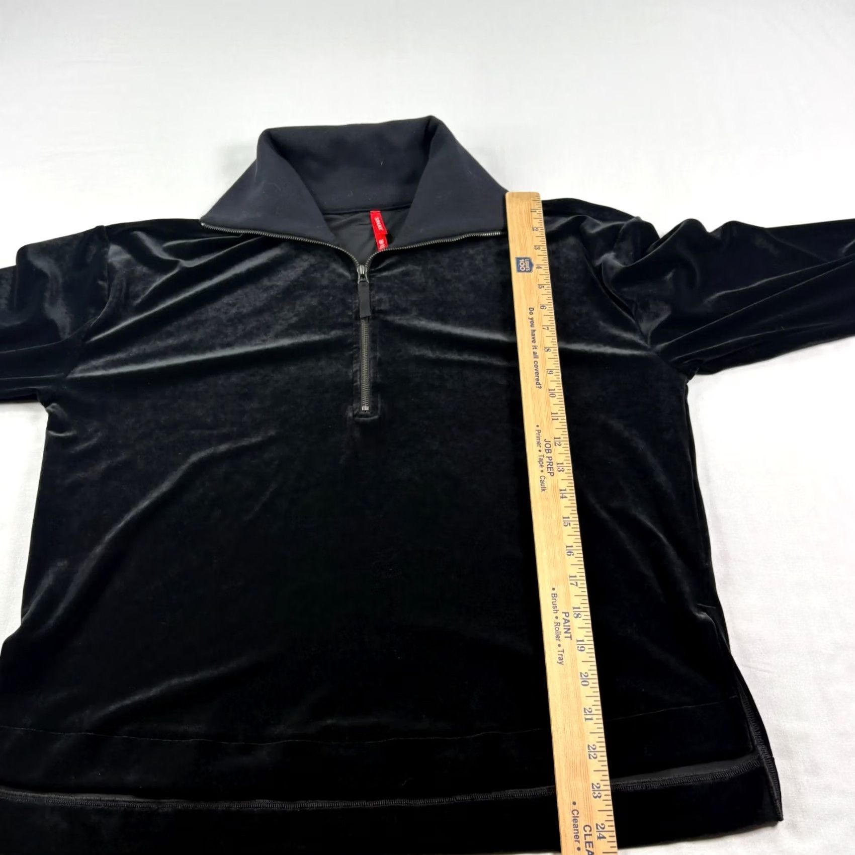 Spanx Spanx Shirt Womens XL Black Velvet 1/2 Zip Pullover Sweatshirt Casual Size XL / US 12-14 / IT 48-50 - 5 Thumbnail