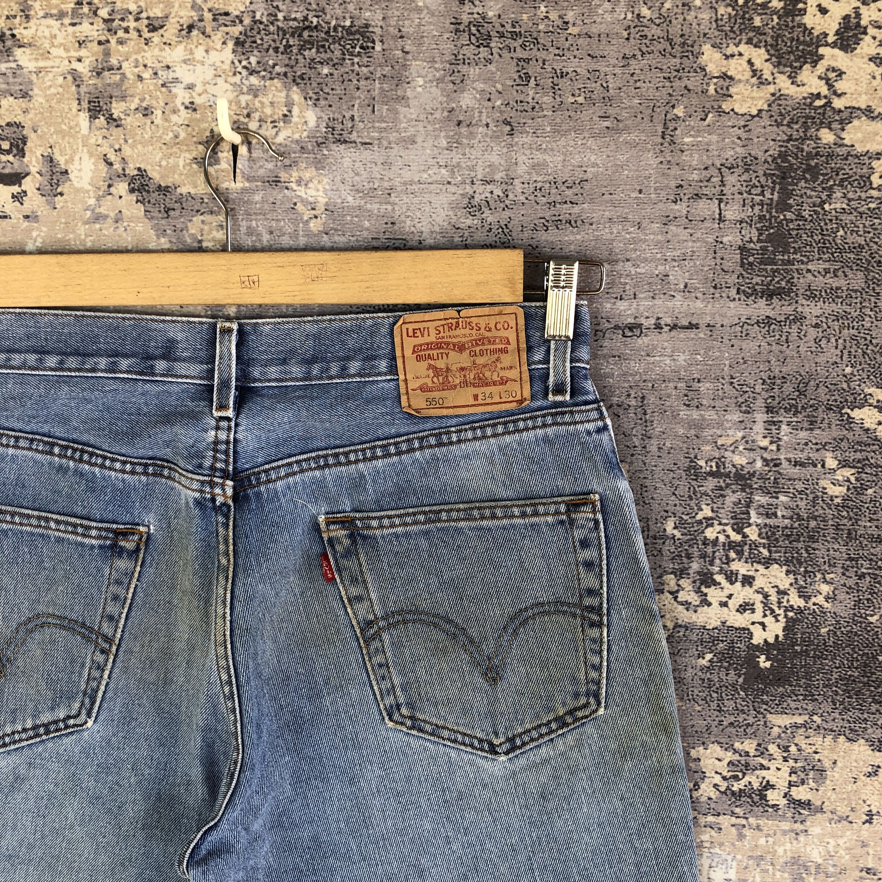 Levi's Vintage Y2K Rusty Levis 550 Baggy Jeans Levi's Faded Denim Size US 32 / EU 48 - 5 Thumbnail