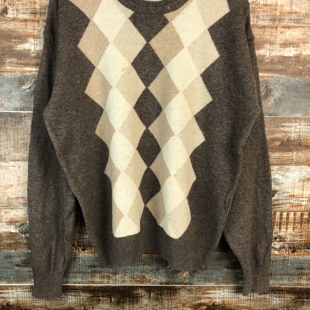 Homespun Knitwear Aspetiva Brown vintage Knitwear #A2199 Size US L / EU 52-54 / 3 - 3 Thumbnail