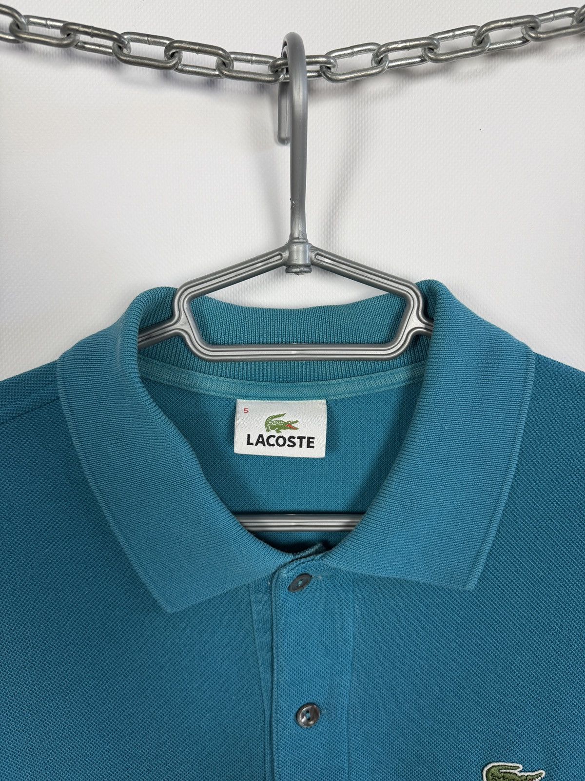 Lacoste Lacoste Short Sleeve Polo Shirt Vintage Blue Size 5 (Large) Size US L / EU 52-54 / 3 - 7 Thumbnail
