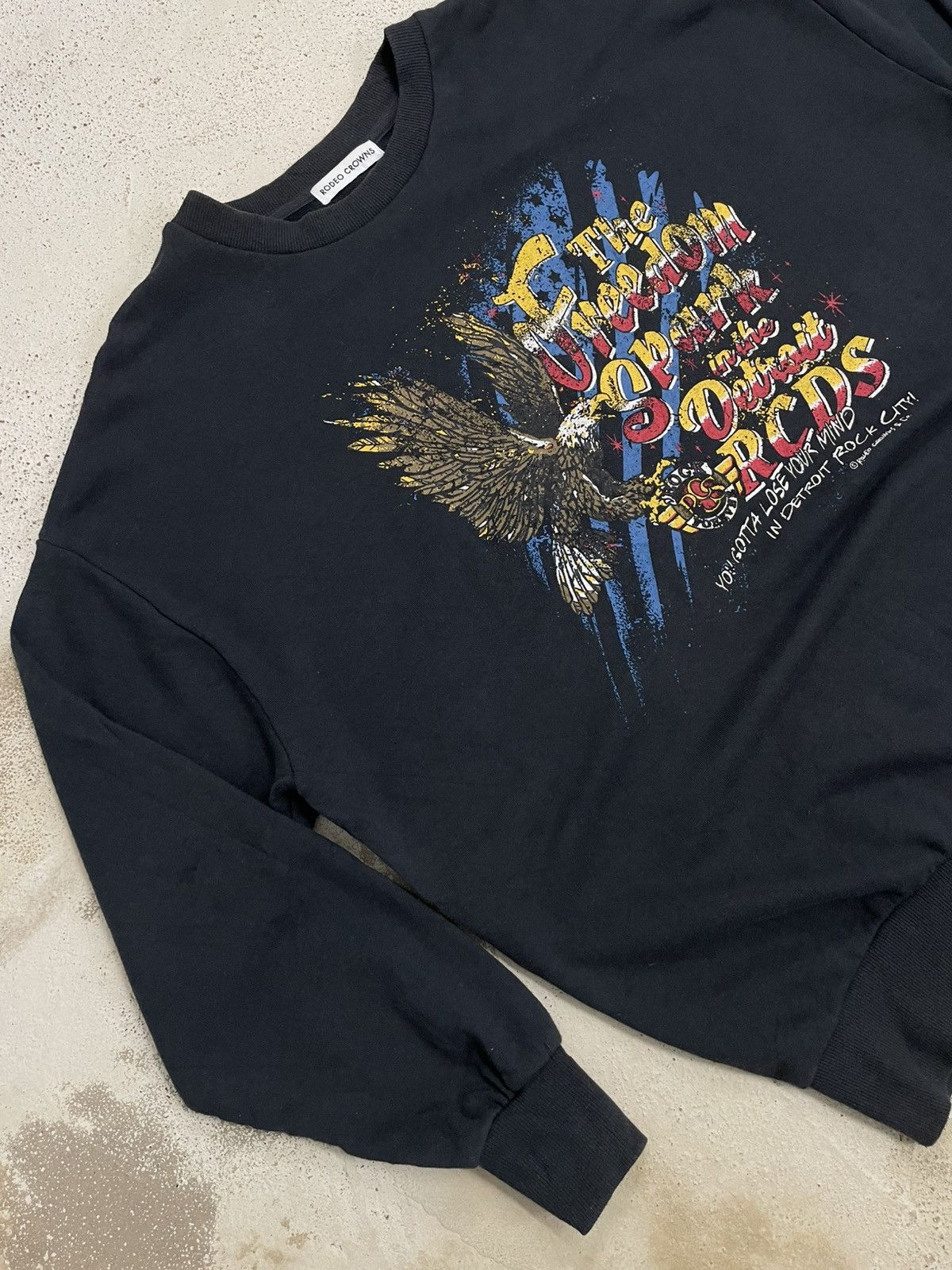 Japanese Brand Rodeo Crown Harley Style Eagle The Freedom In Detroit City Size US XXL / EU 58 / 5 - 3 Thumbnail