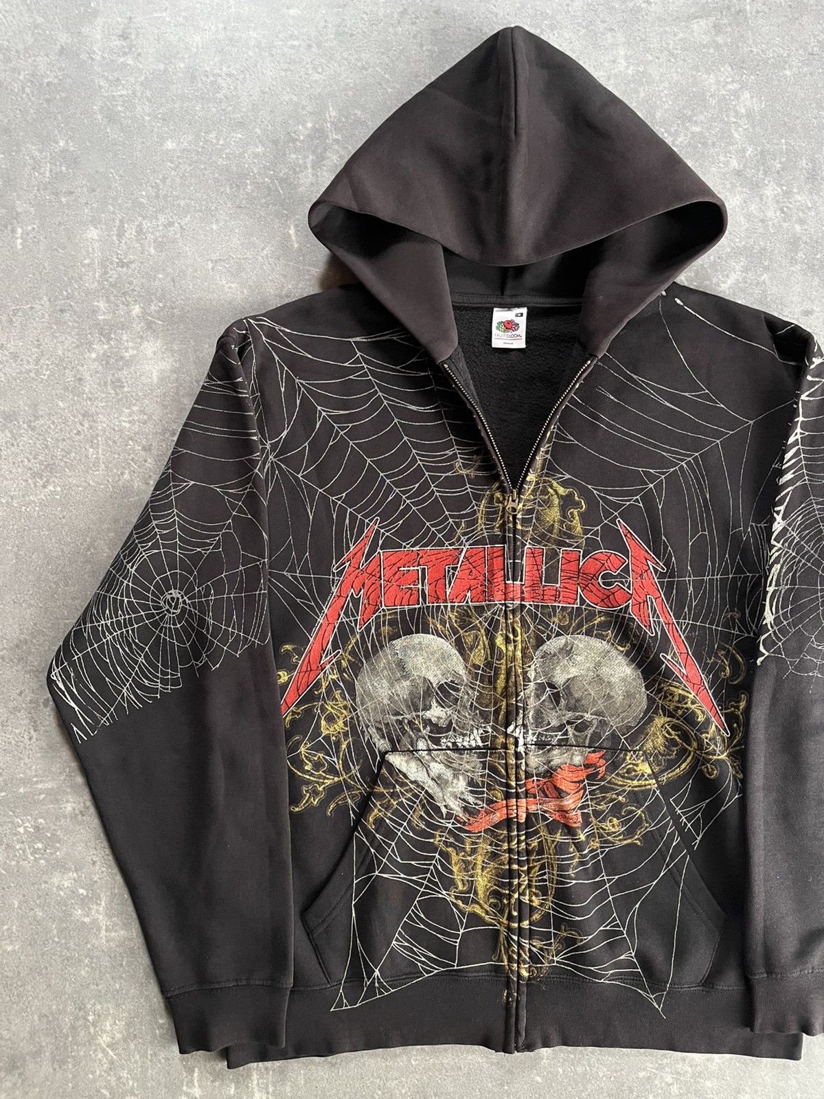 Metallica 2010 Metallica Web AOP Printed Rare Zip Hoodie M Size US M / EU 48-50 / 2 - 3 Thumbnail