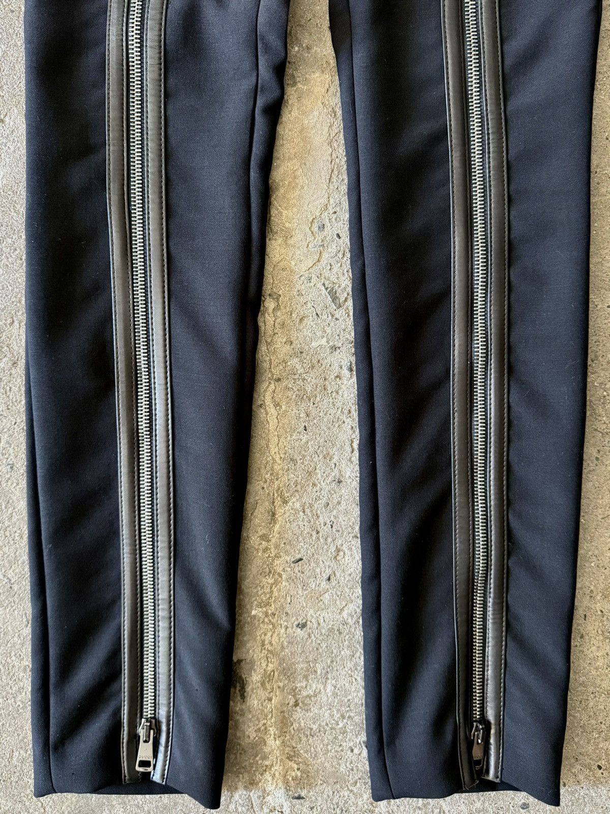 Gucci Gucci - Tom Ford - FW2001 - Zippered Leather Pants Size 26" / US 2 / IT 38 - 3 Thumbnail