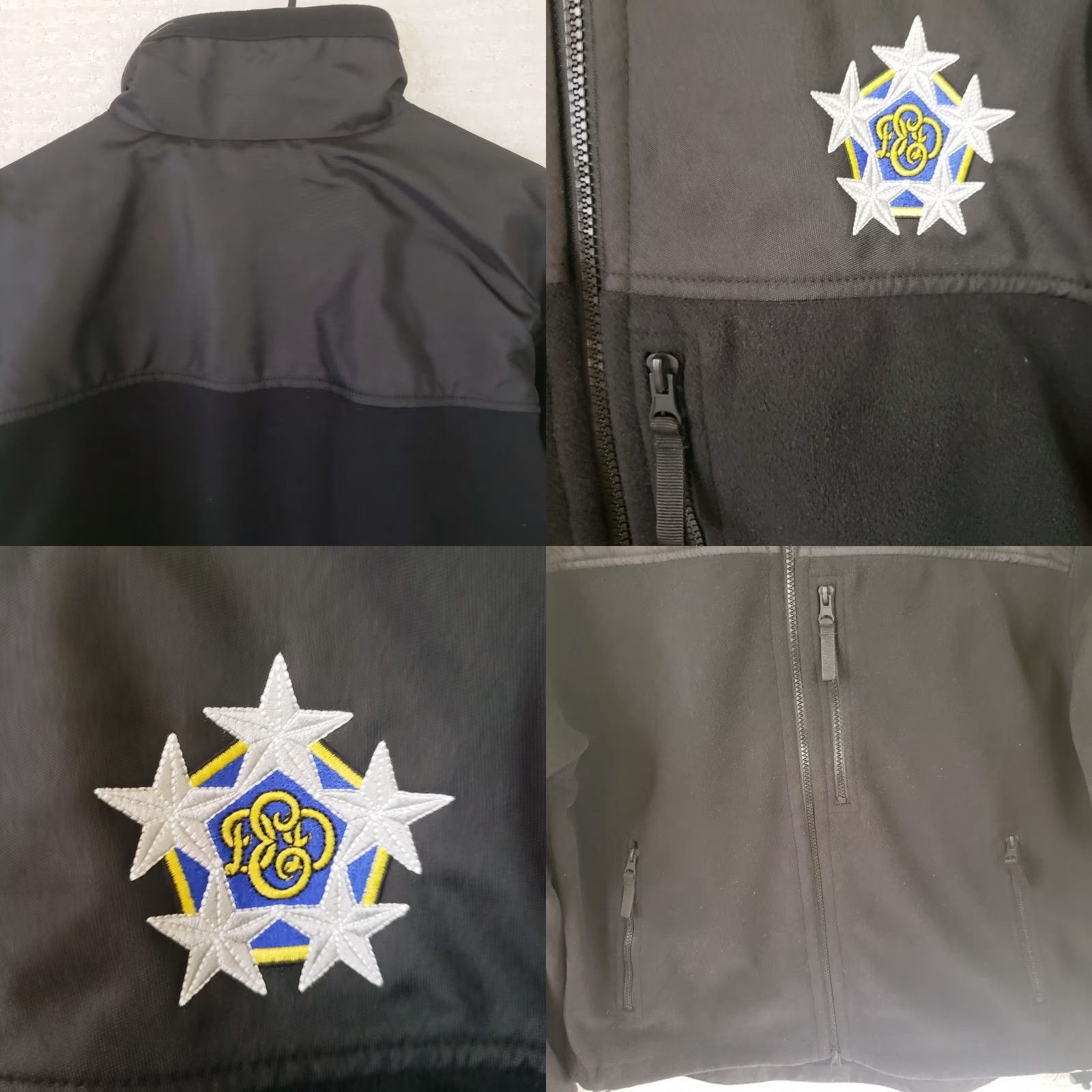 Vintage Condor Alpha Micro Fleece Jacket XL Black Military Jacket Mens Stand-Up Collar Zip Full Zip Patches Chest Logo Size US XL / EU 56 / 4 - 8 Thumbnail