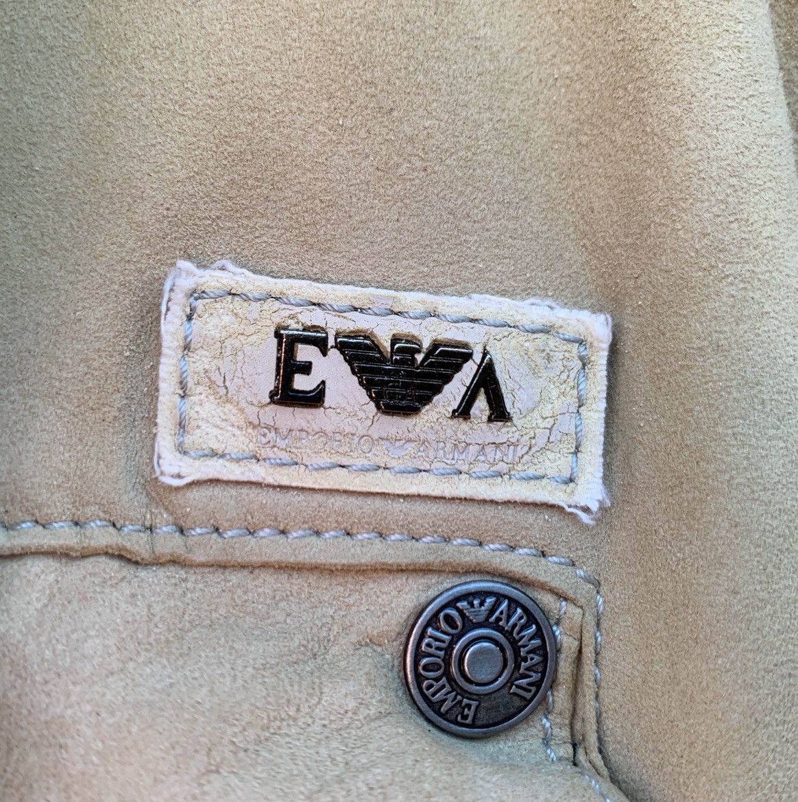 Emporio Armani SS2007 EMPORIO ARMANI BIKER SUEDE LEATHER JACKET Size US S / EU 44-46 / 1 - 11 Thumbnail