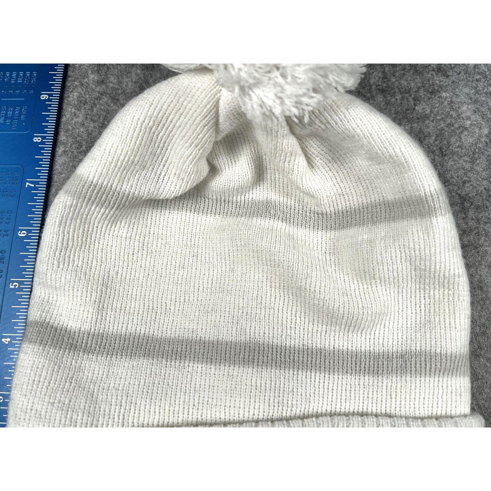 Vintage Jim Beam Hat Beanie Mens One Size White Knit Pom Logo Winter Casual Size ONE SIZE - 3 Thumbnail