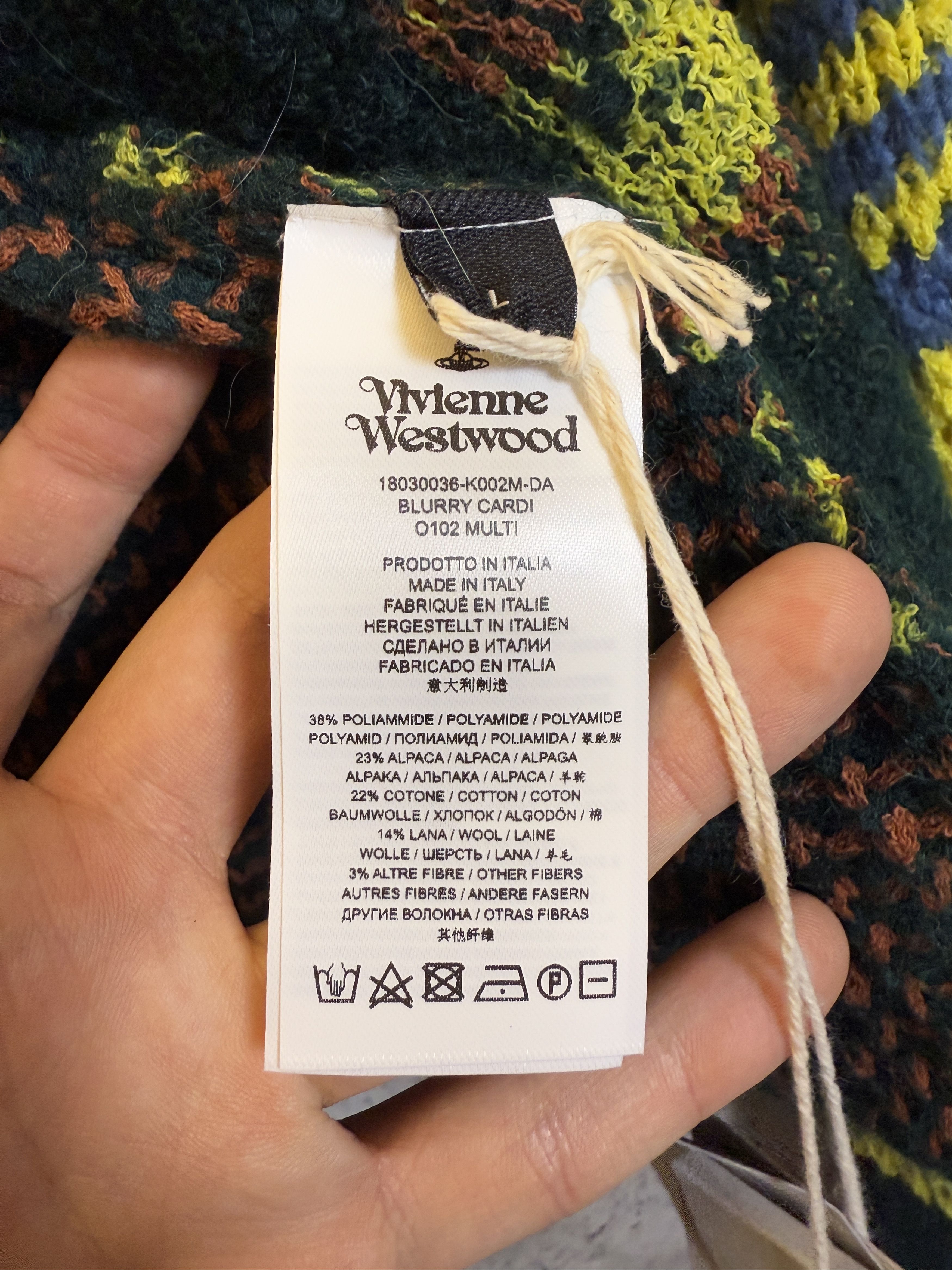 Vivienne Westwood $1725 NWT Vivienne Westwood Blurry Cardigan Size L / US 10 / IT 46 - 10 Thumbnail