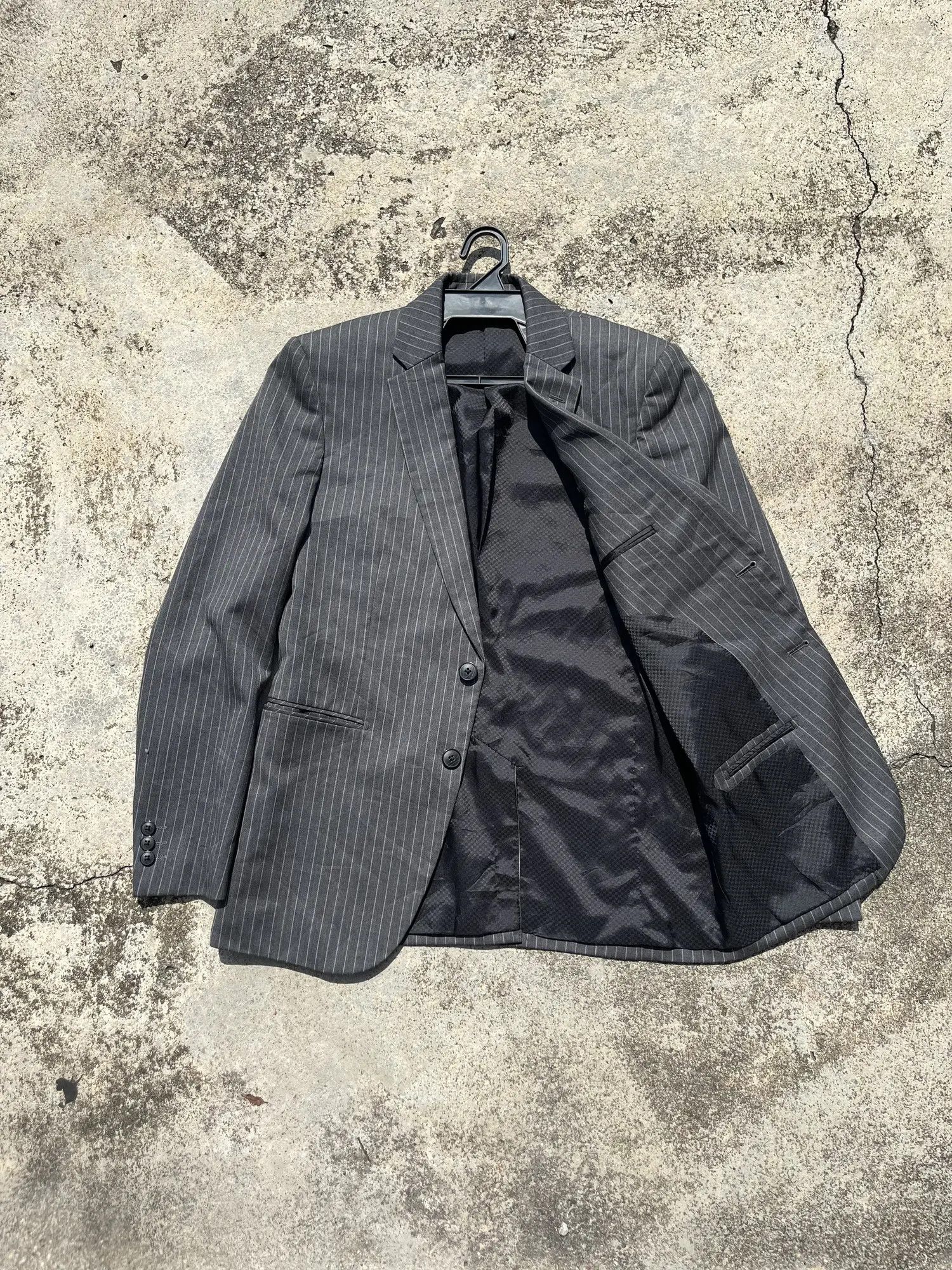 Issey Miyake Issey Miyake Tete Homme Pinstripe Jacket Size US M / EU 48-50 / 2 - 4 Thumbnail