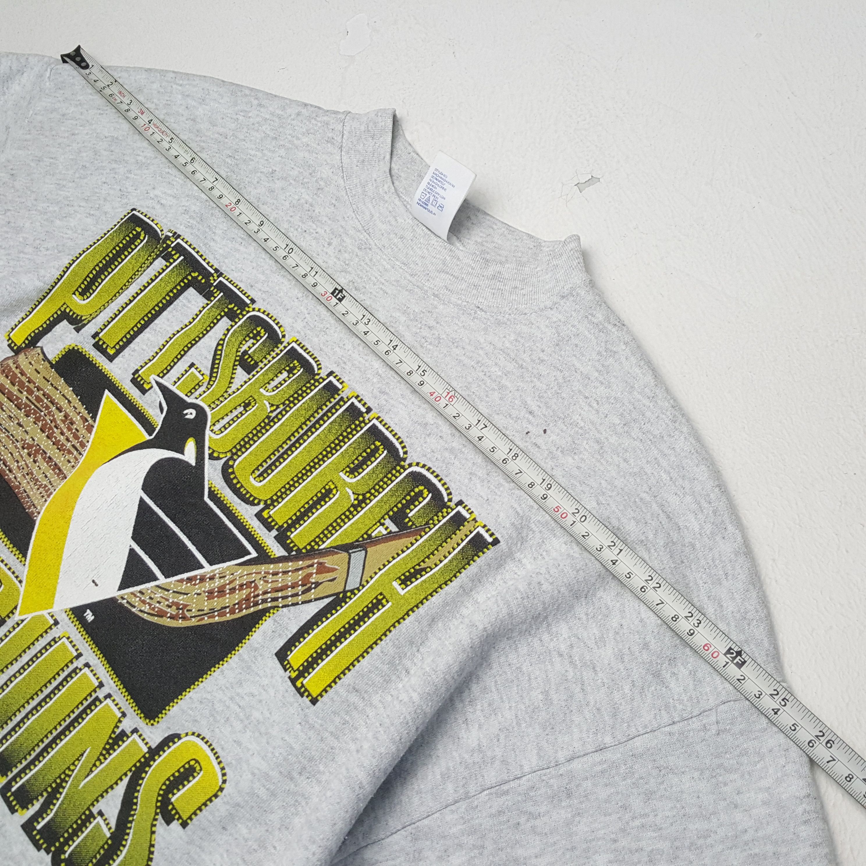 Logo 7 × NHL × Vintage PITTSBURGH PENGUINS NHL Team Vintage Sweatshirt Size US L / EU 52-54 / 3 - 4 Thumbnail