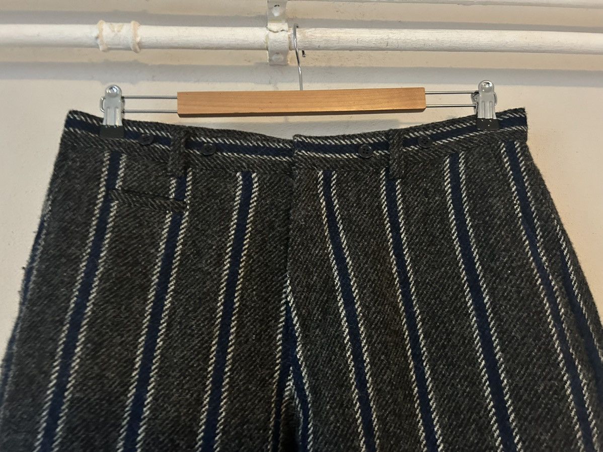 Undercover Undercover Striped Wool Trousers in Grey/Blue - Size L Size US 33 - 2 Thumbnail