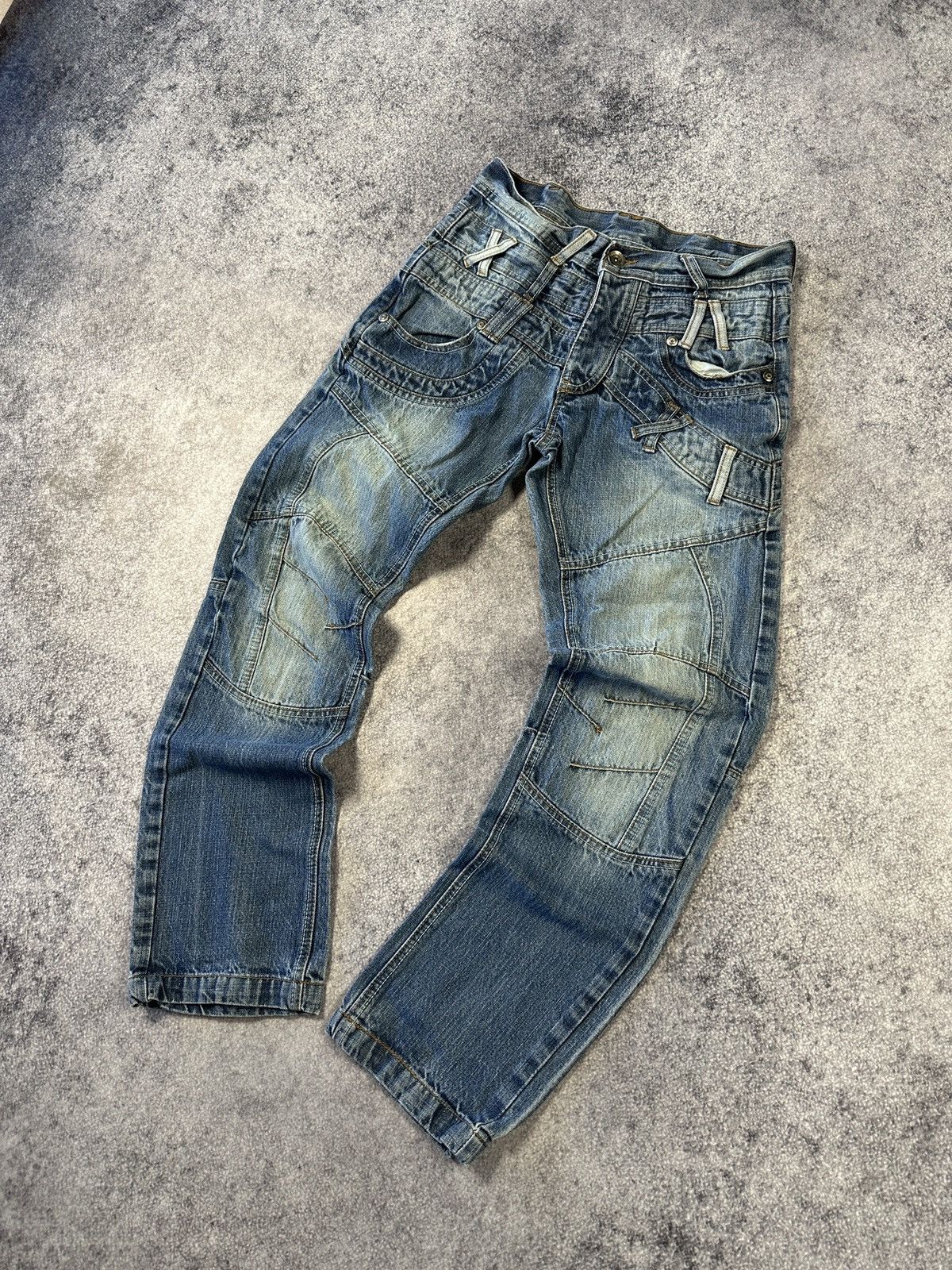 Pre-owned Archival Clothing X Avant Garde Y2k Vintage Avant Garde Casual Jeans Streetwear Usa 30 In Denim
