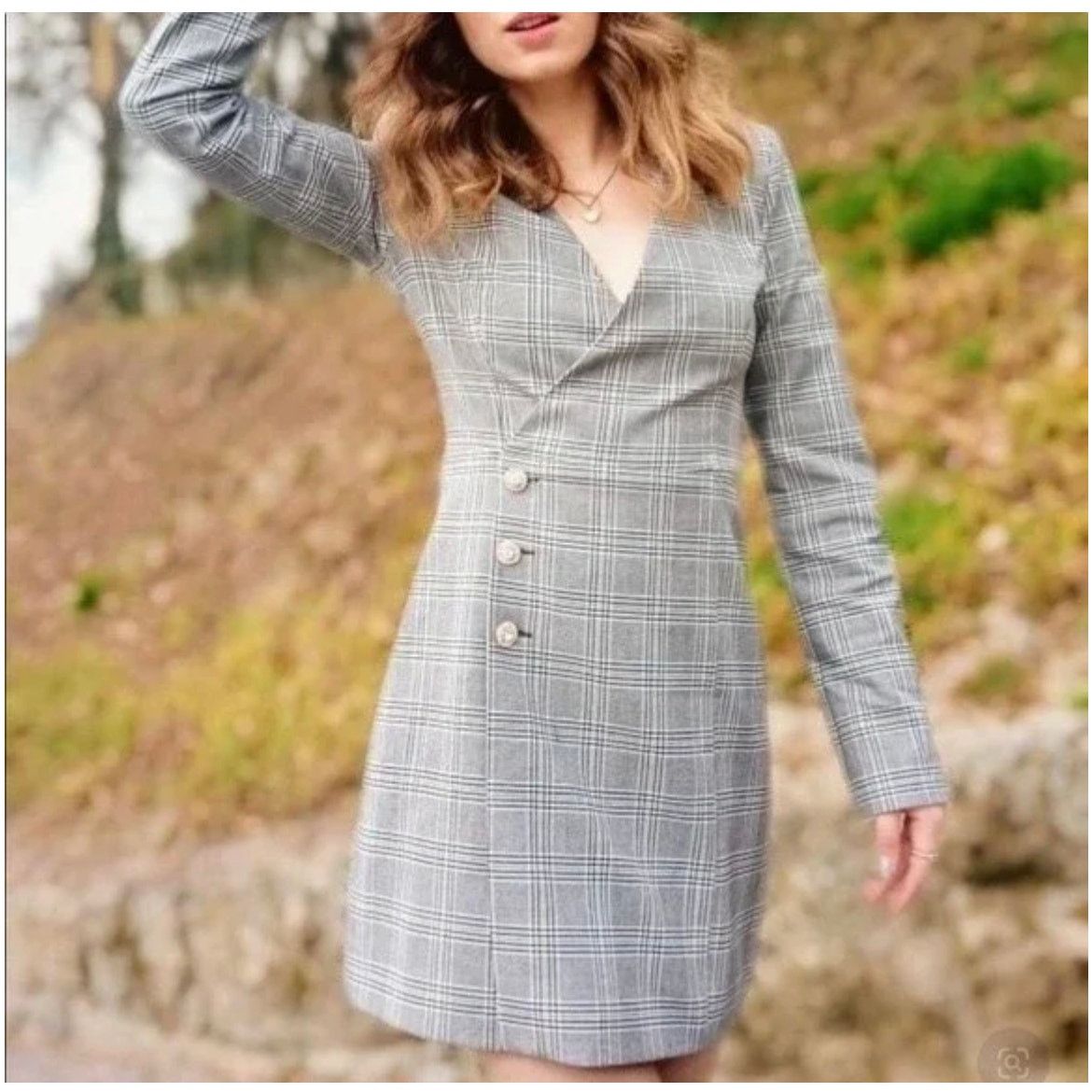 Zara ZARA BLOGGER FAVORITE PLAID BLAZER DRESS Size S / US 4 / IT 40 - 5 Thumbnail