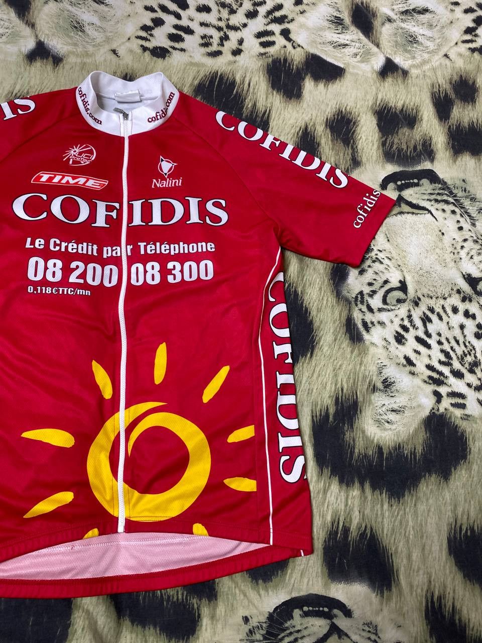 Vintage CYCLING SHIRT JERSEY MAGLIA CAMISETA TRIKOT COFIDIS NALINI Size US M / EU 48-50 / 2 - 6 Thumbnail