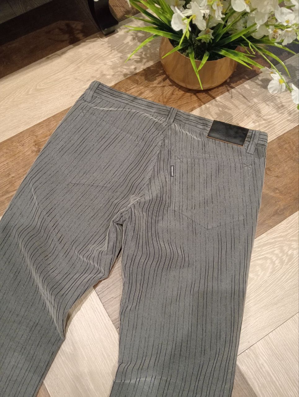 Tornado Mart VINTAGE TORNADO MART STRIPED FLARE PANTS - SIZE L Size US 34 / EU 50 - 3 Thumbnail