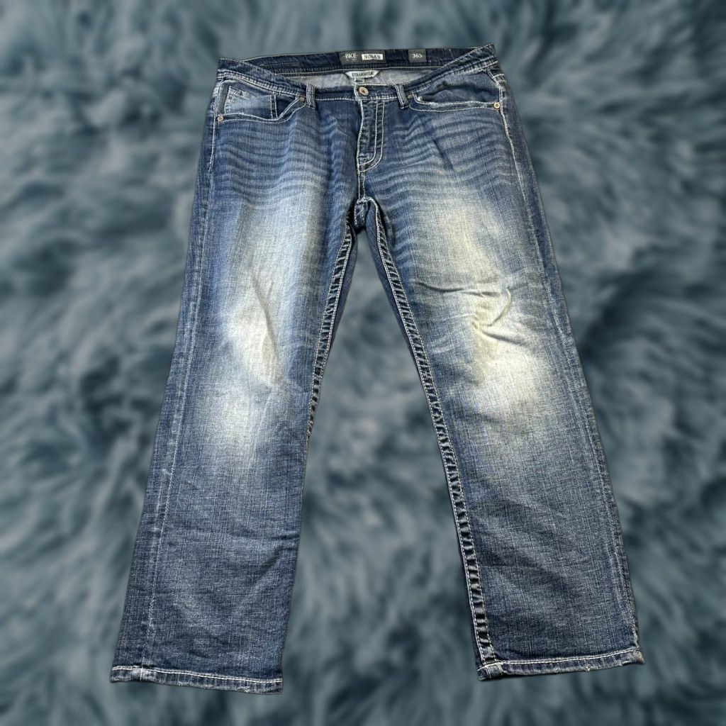 Vintage BKE Jeans Mens 36 Nolan Blue Denim Pants Cowboy Rodeo Straight 5-Pocket Regular Fit Jeans Buckle BKE Brand Mens Size US 36 / EU 52 - 1 Thumbnail