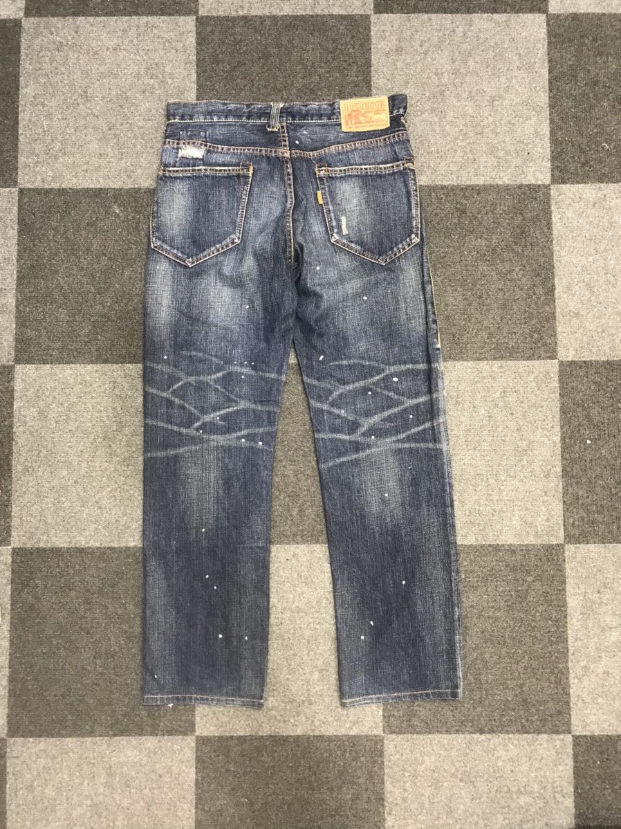 Japanese Brand RUSH HOUR Japan Painter Distressed Patchwork Jeans Size US 32 / EU 48 - 9 Thumbnail