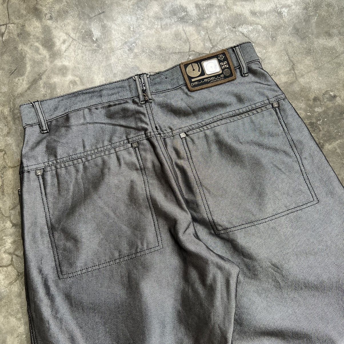 Pelle Pelle 2000s Archive Pelle Pelle Double Knee Silver Jeans Size US 36 / EU 52 - 4 Thumbnail