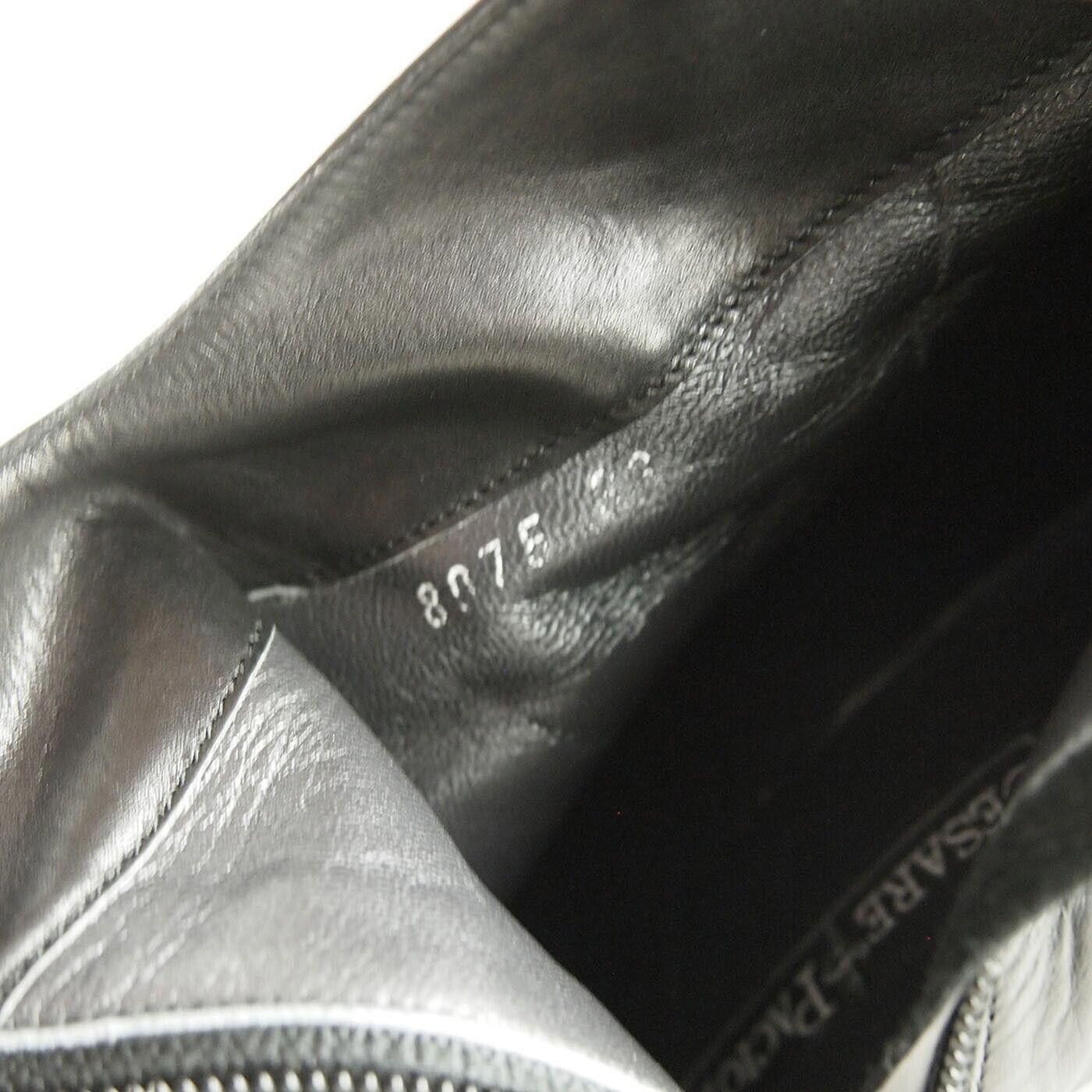 Paciotti Paciotti Square Toe Boots Black Leather Size US 6 EU 36 $660 Size US 6 / IT 36 - 10 Thumbnail
