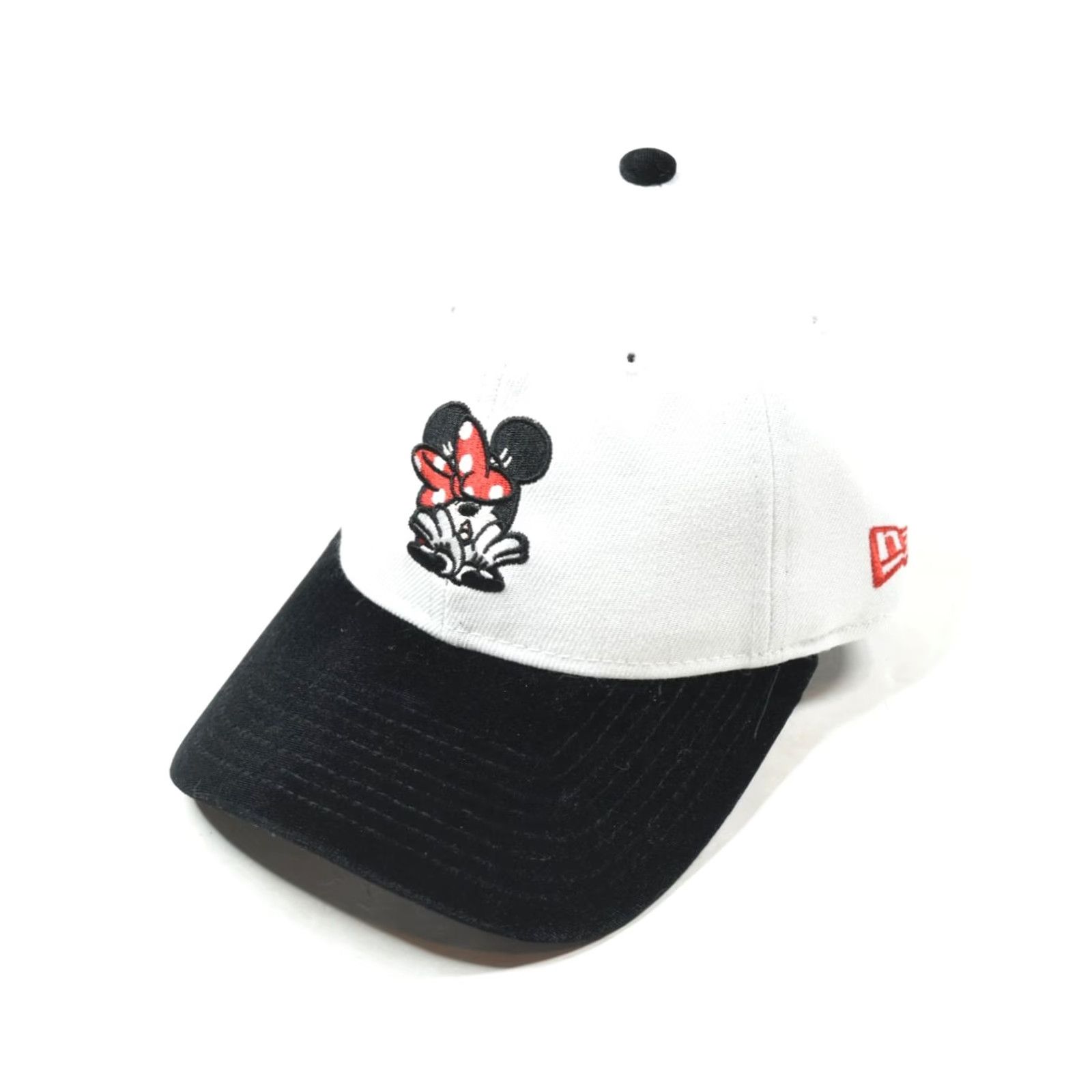 New Era New Era Minnie Mouse Peaking Hat White Black Strapback Adjustable Hat Womens One Size White Black Minnie Mouse Strapback Adjustable Baseball Cap Size ONE SIZE - 2 Thumbnail