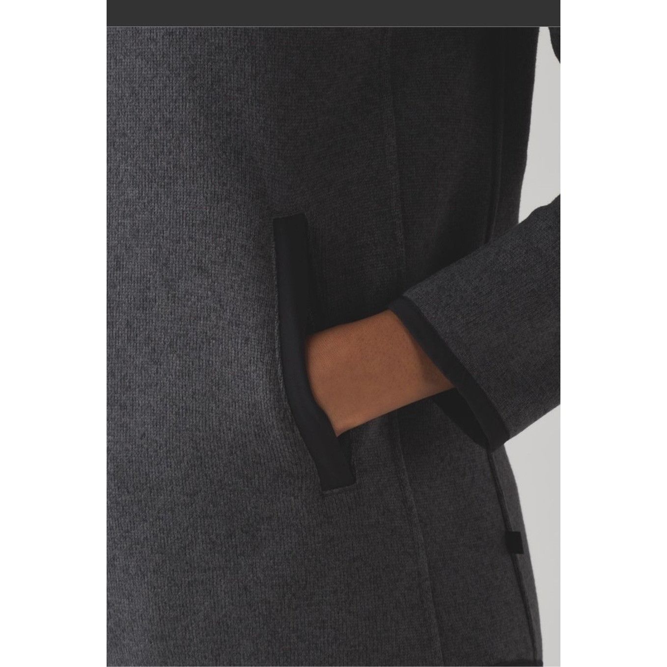 Lululemon Lululemon Its Fleecing Cold Heathered Black 1/4 Zip Pullover Size M / US 6-8 / IT 42-44 - 5 Thumbnail