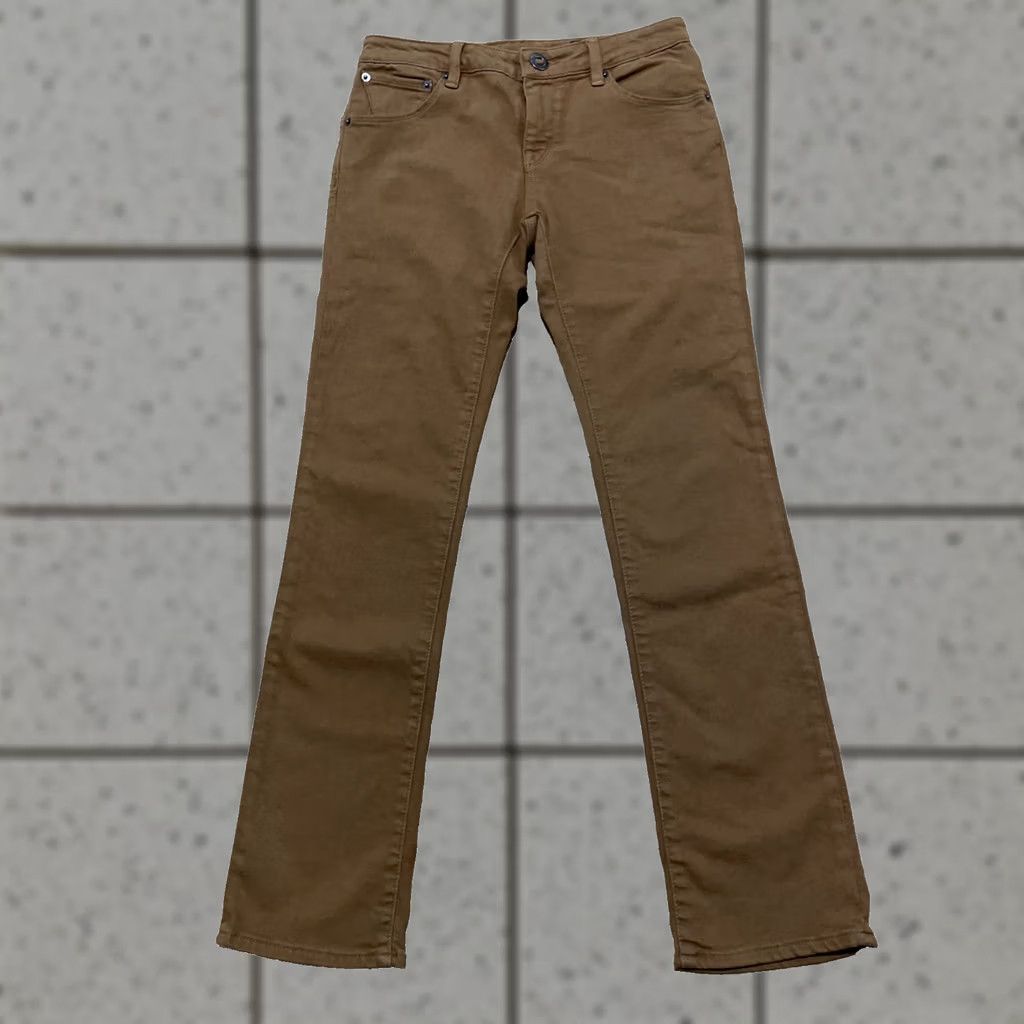 Volcom VOLCOM Jeans Riser Taper Fit Women 27 Brown Straight Beach Skater Pants New Size 27" / US 4 / IT 40 - 1 Thumbnail