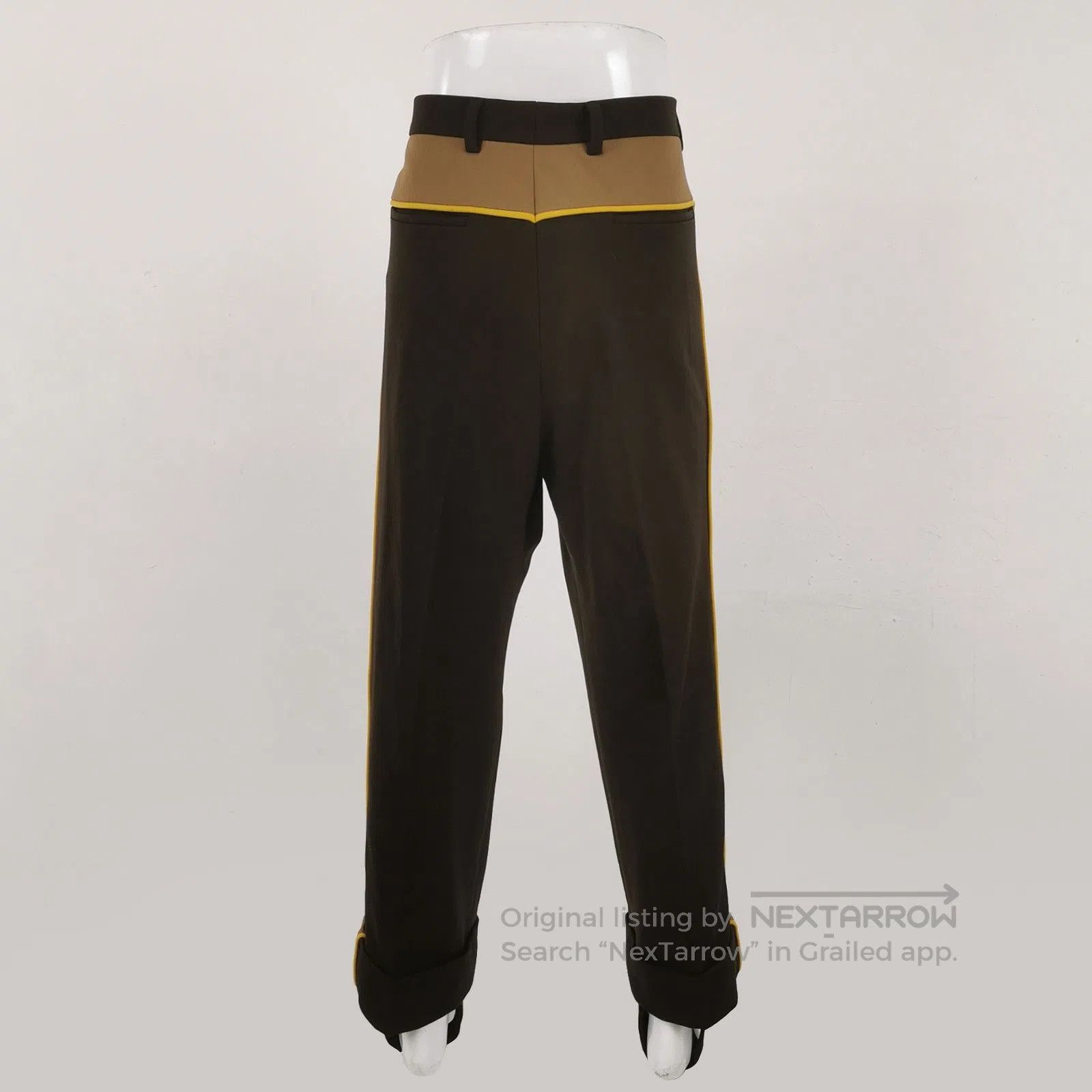 Prada Prada Brown Drawstring Detail Straight Pants. Size US 36 / EU 52 - 6 Thumbnail