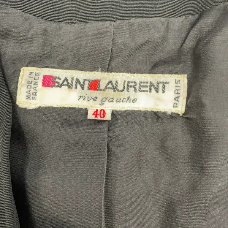 Yves Saint Laurent 1980's Crystal Embossed Bolero Blazer Jacket Size S / US 4 / IT 40 - 3 Thumbnail